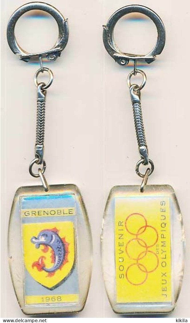 Porte-clefs "Grenoble Dauphin" X° Jeux Olympiques D'Hiver De Grenoble 1968 Olympic Games 68 - Sonstige & Ohne Zuordnung