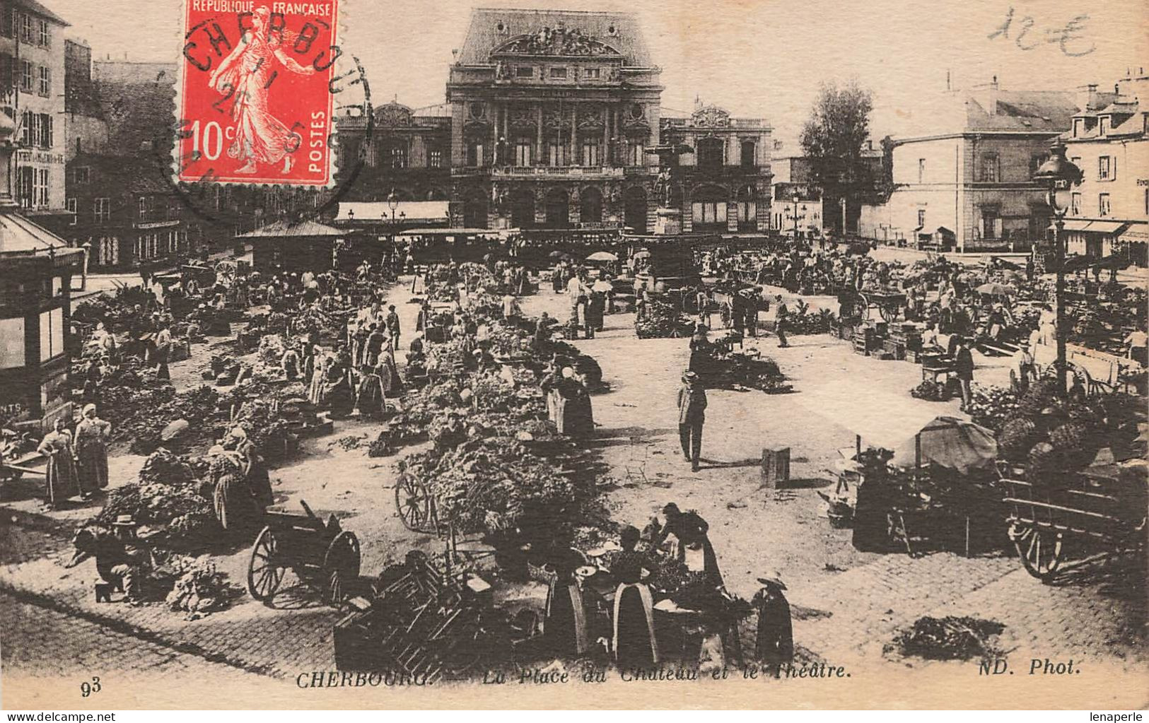 D8970 Cherbourg Le Théâtre La Place - Cherbourg