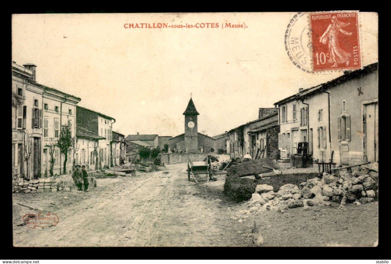 55 - CHATILLON-SOUS-LES-COTES - LE CENTRE - EDITEUR MARTIN-COLARDELLE - Other & Unclassified