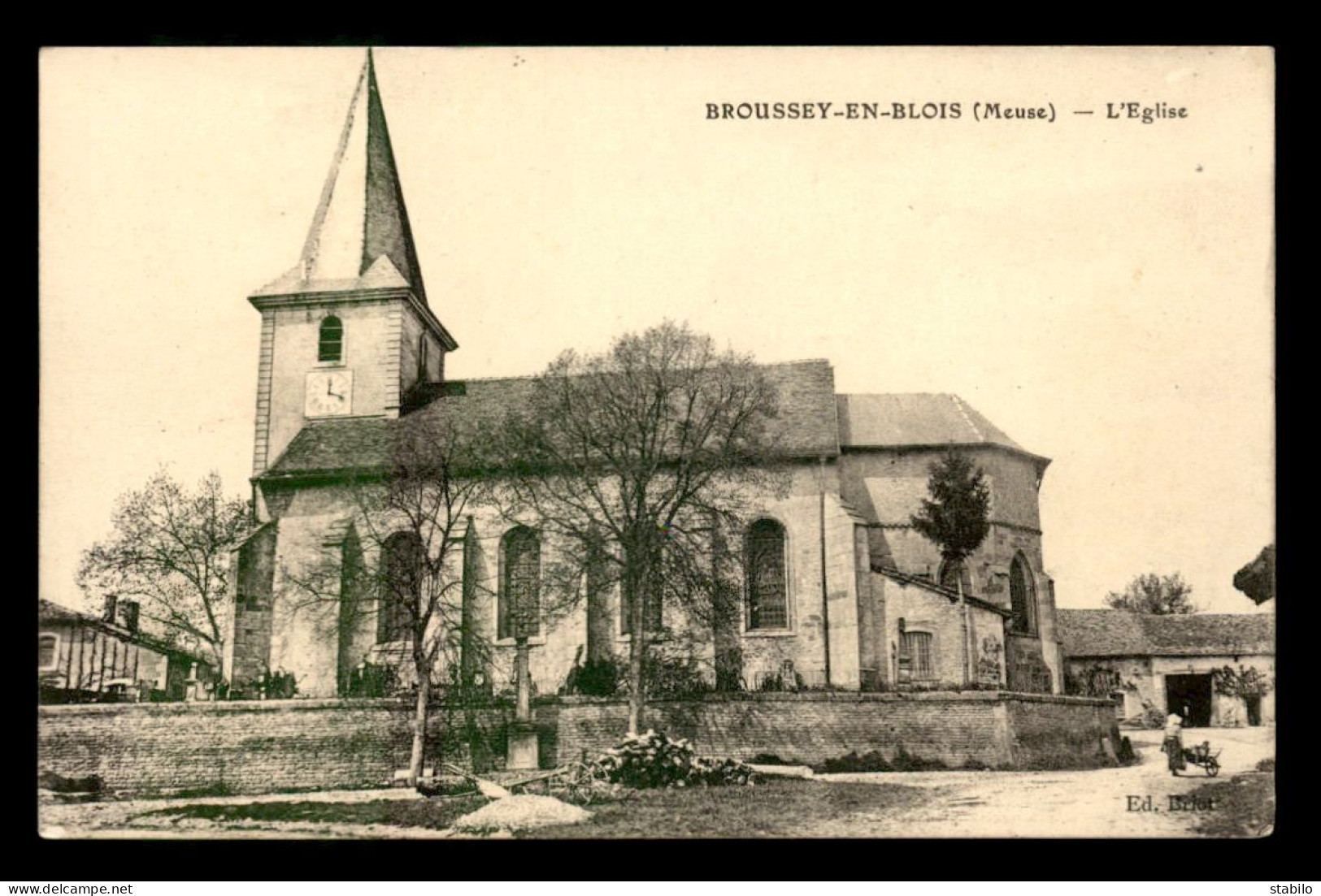 55 - BROUSSEY-EN-BLOIS - L'EGLISE - EDITEUR BRIOT - Sonstige & Ohne Zuordnung