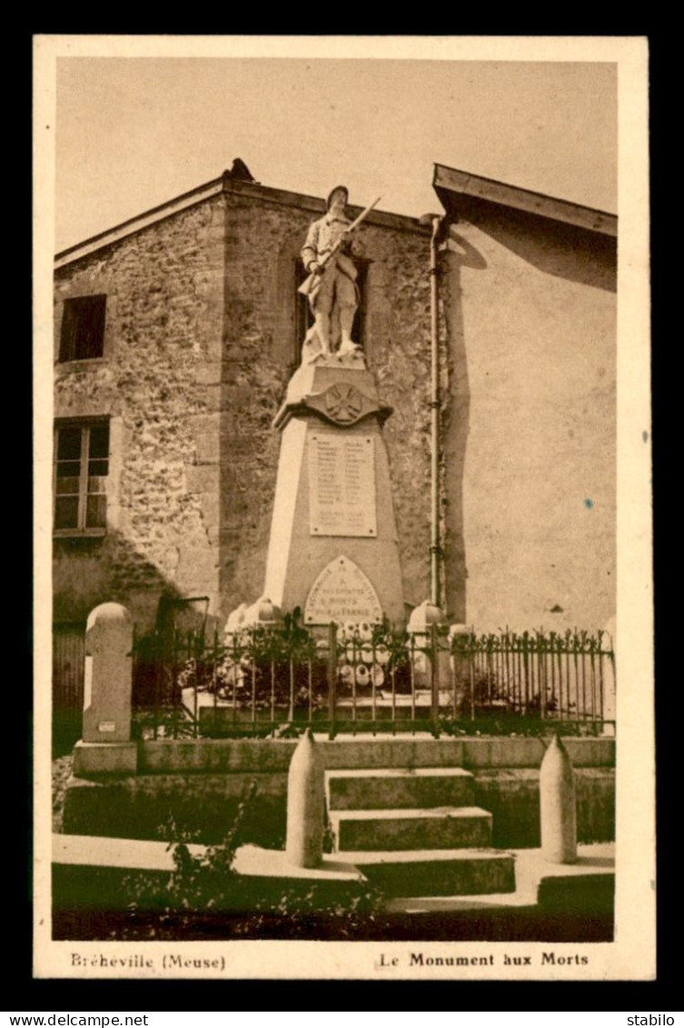 55 - BREHEVILLE - LE MONUMENT AUX MORTS - EDITEUR NOKEL - Other & Unclassified