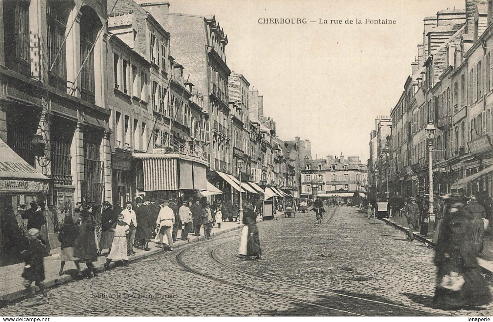 D8973 Cherbourg La Rue De La Fontaine - Cherbourg