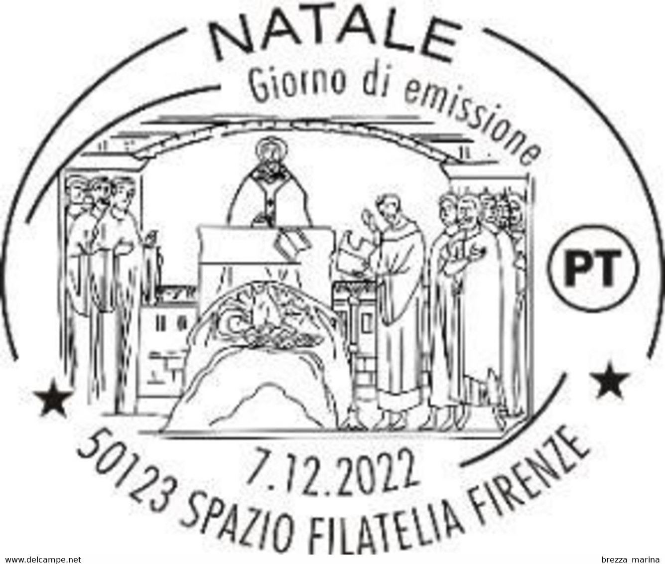 ITALIA - Usato - 2022 - Natale - S. Francesco Istituisce Il Presepe A Greccio - Coppo Di Marcovaldo - B - 2021-...: Gebraucht