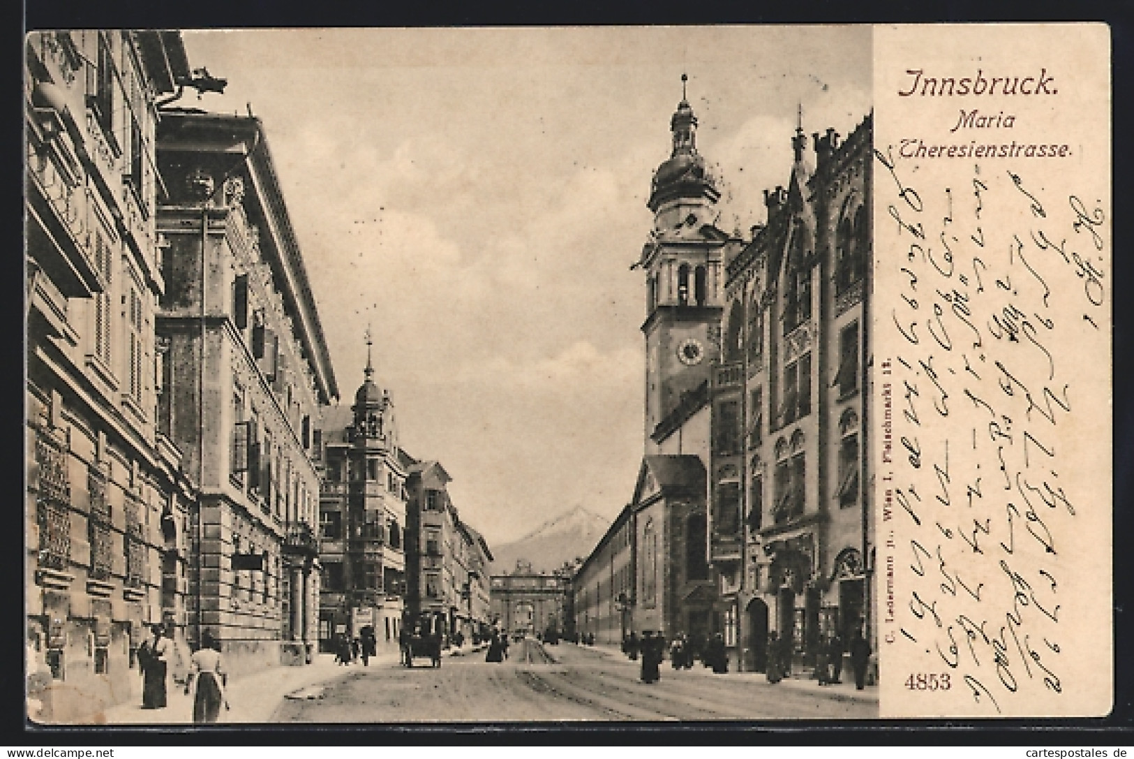 AK Innsbruck, Maria Theresienstrasse Mit Kirche  - Other & Unclassified