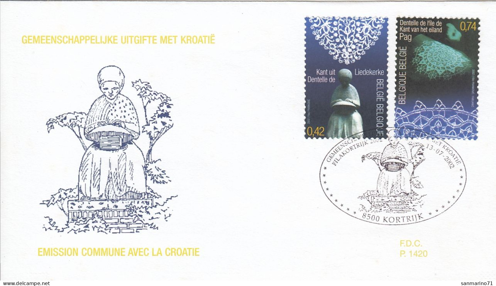 FDC BELGIUM 3143-3144 - Other & Unclassified