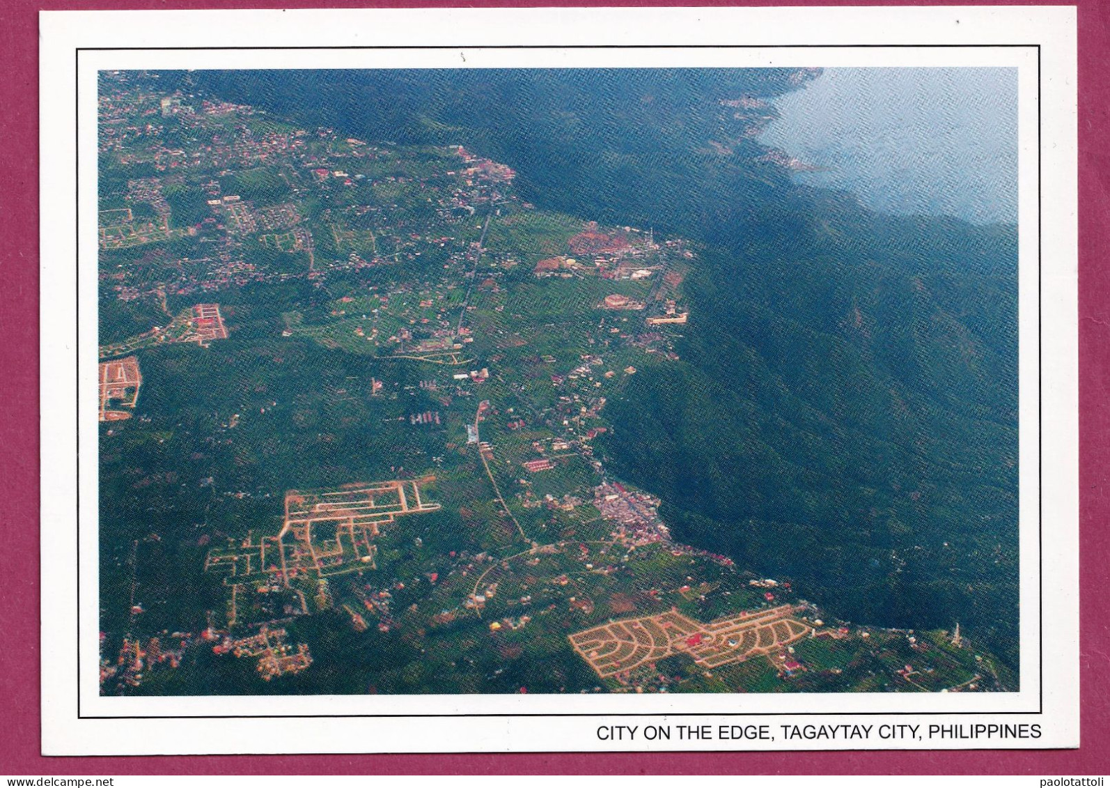 City On The Edge. Tagaytay City- Large Size, Divided Back, Photographer Earl Francis Catipay Guieb, New. - Philippinen