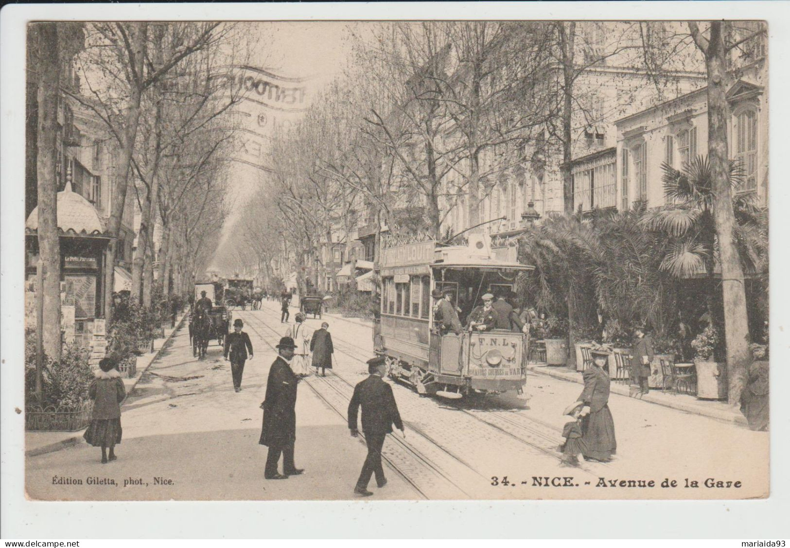 NICE - ALPES MARITIMES - AVENUE DE LA GARE - TRAMWAY - Stadsverkeer - Auto, Bus En Tram