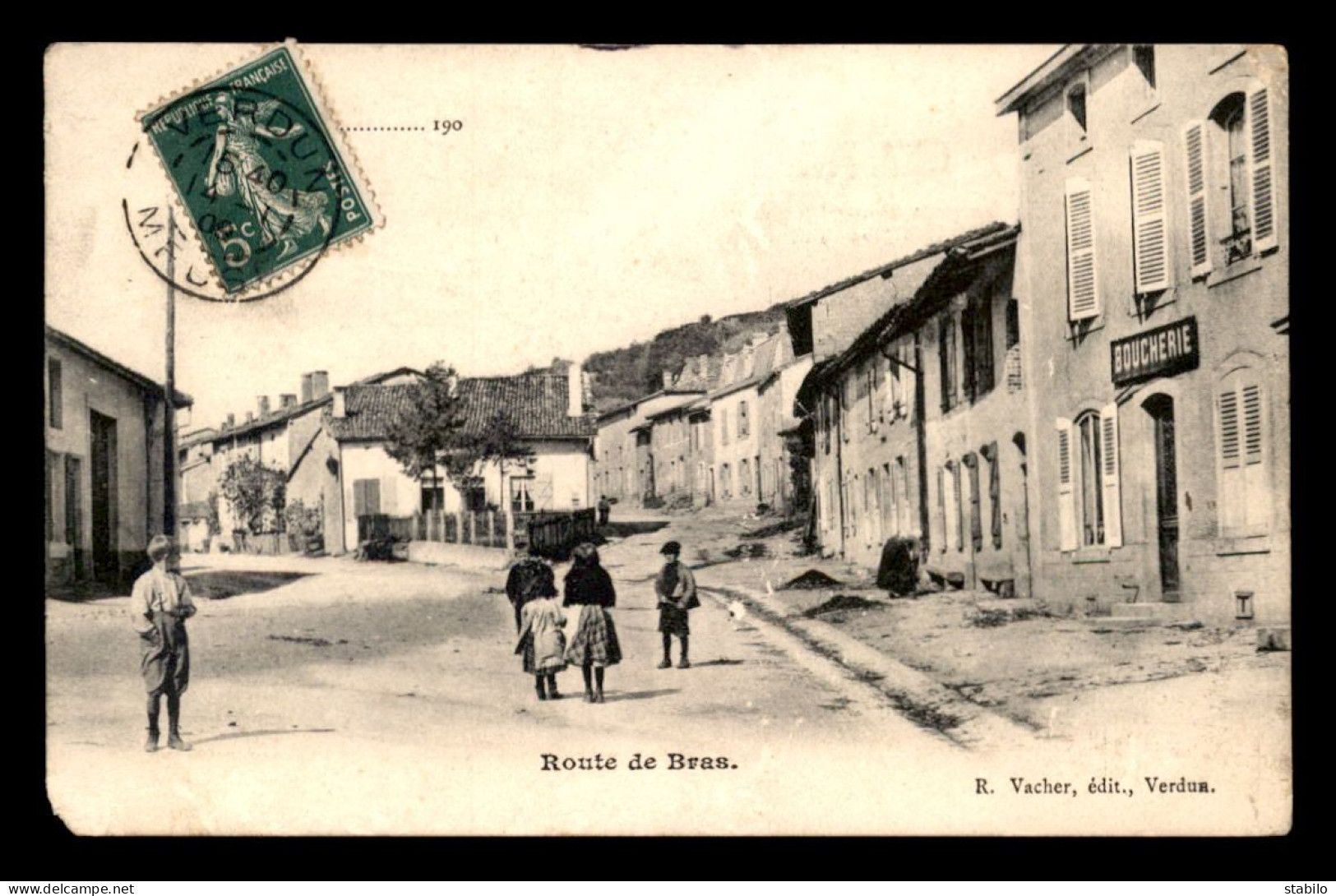 55 - BELLEVILLE - ROUTE DE BRAS - EDITEUR VACHER - VOIR ETAT - Andere & Zonder Classificatie