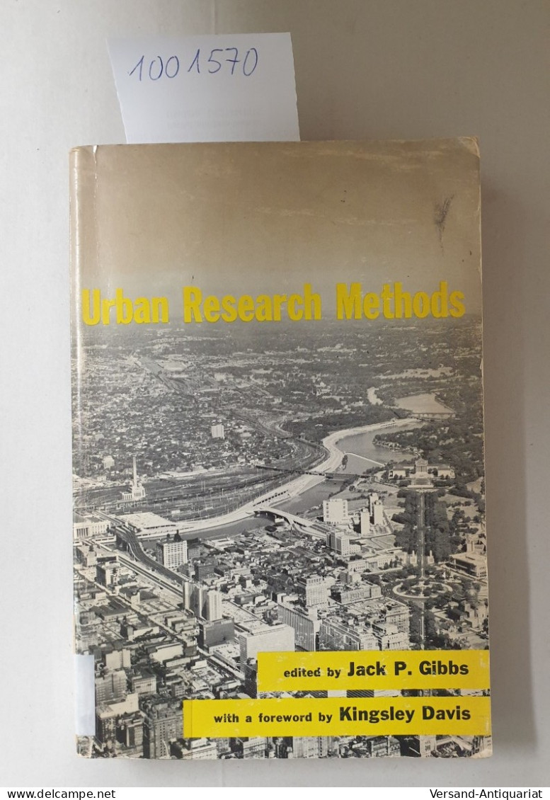 Urban Research Methods ( = The Van Nostrand Series In Sociology) - Otros & Sin Clasificación
