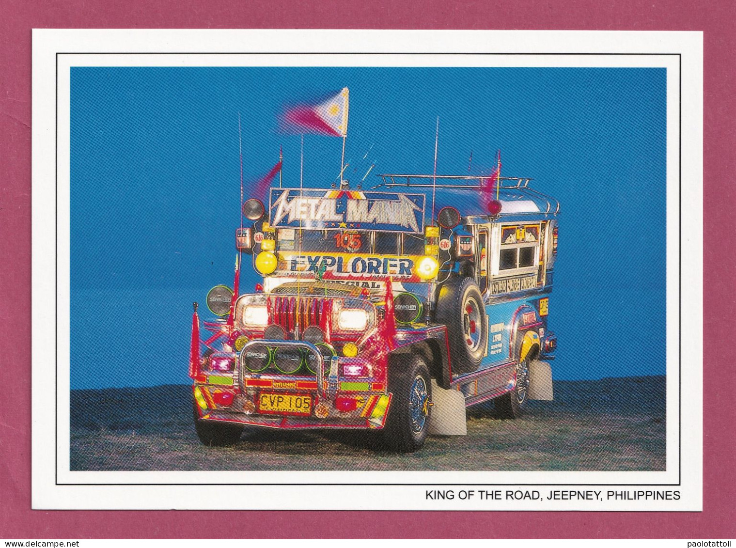 King Of The Road- Large Size, Divided Back, Photographer Kevin Hamdorf, New. - Filipinas