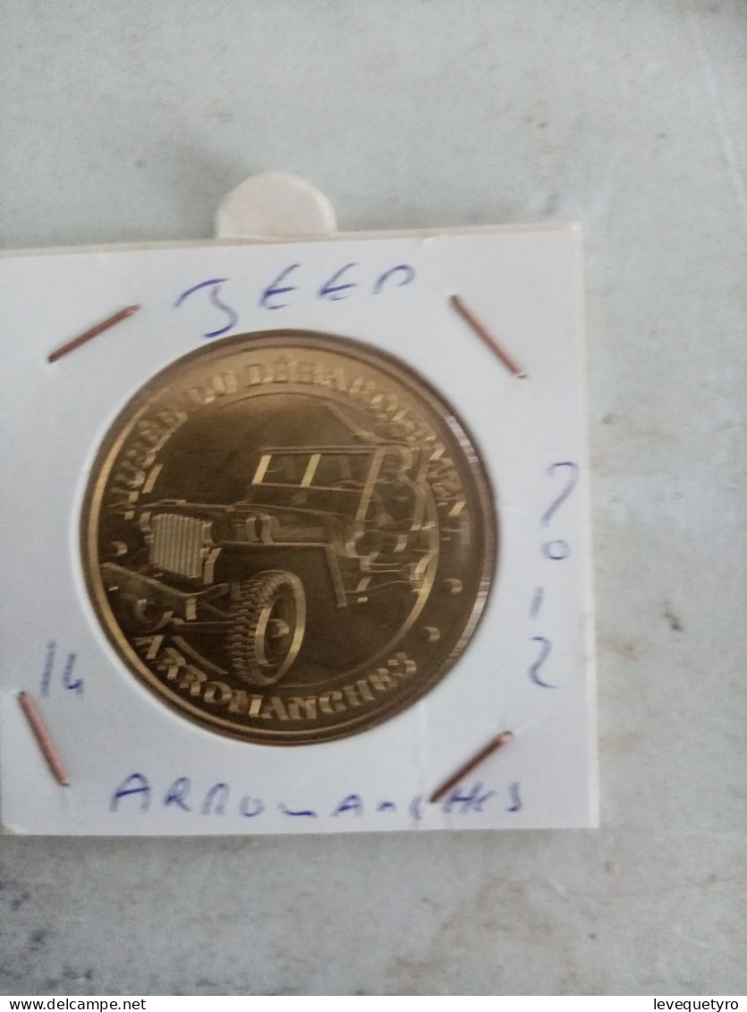 Médaille Touristique Monnaie De Pais 14 Arromanches Jeep 2012 - 2012