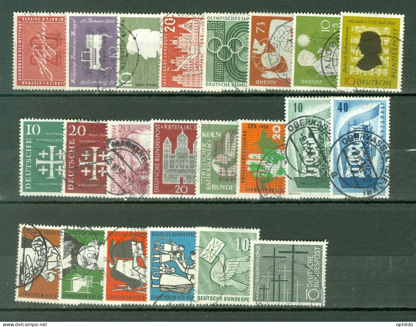 RFA  Année Complete 1956  Ob  TB  Voir Scan Et Description   - Used Stamps