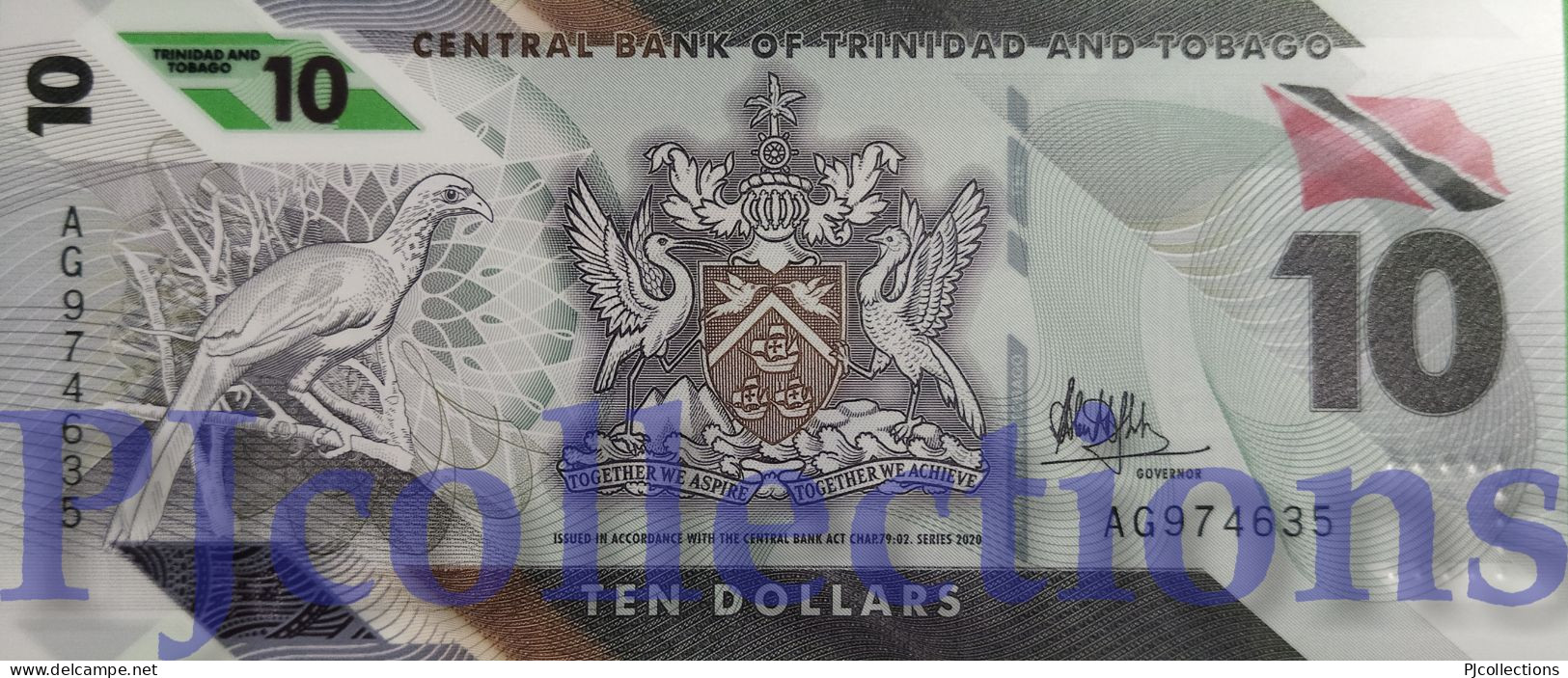 TRINIDAD & TOBAGO 10 DOLLARS 2020 PICK 62 POLYMER UNC - Trinidad En Tobago