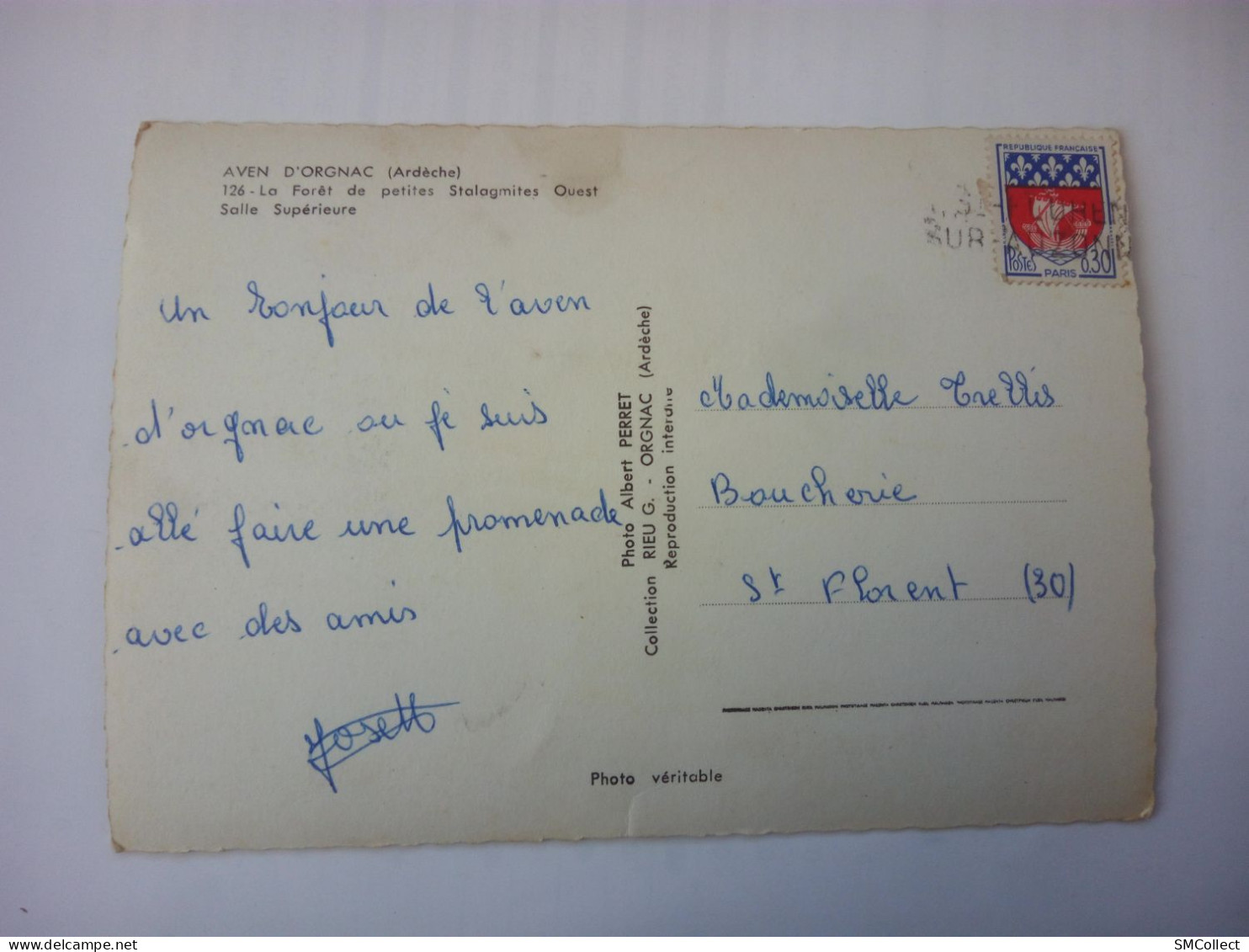 Saint Florent Sur Auzonnet, Griffe D'annulation  (GF4080) - Manual Postmarks