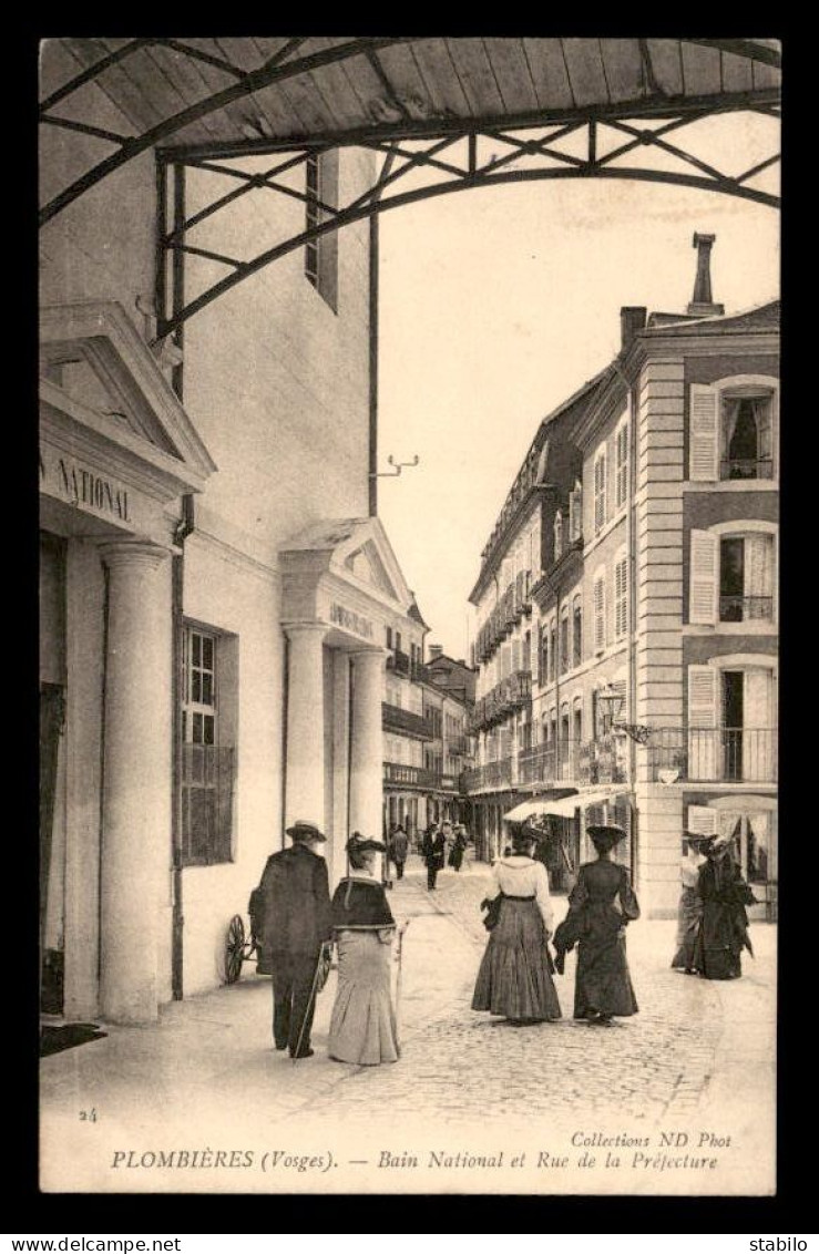 88 - PLOMBIERES-LES-BAINS - BAIN NATIONAL RUE DE LA PREFECTURE - Plombieres Les Bains