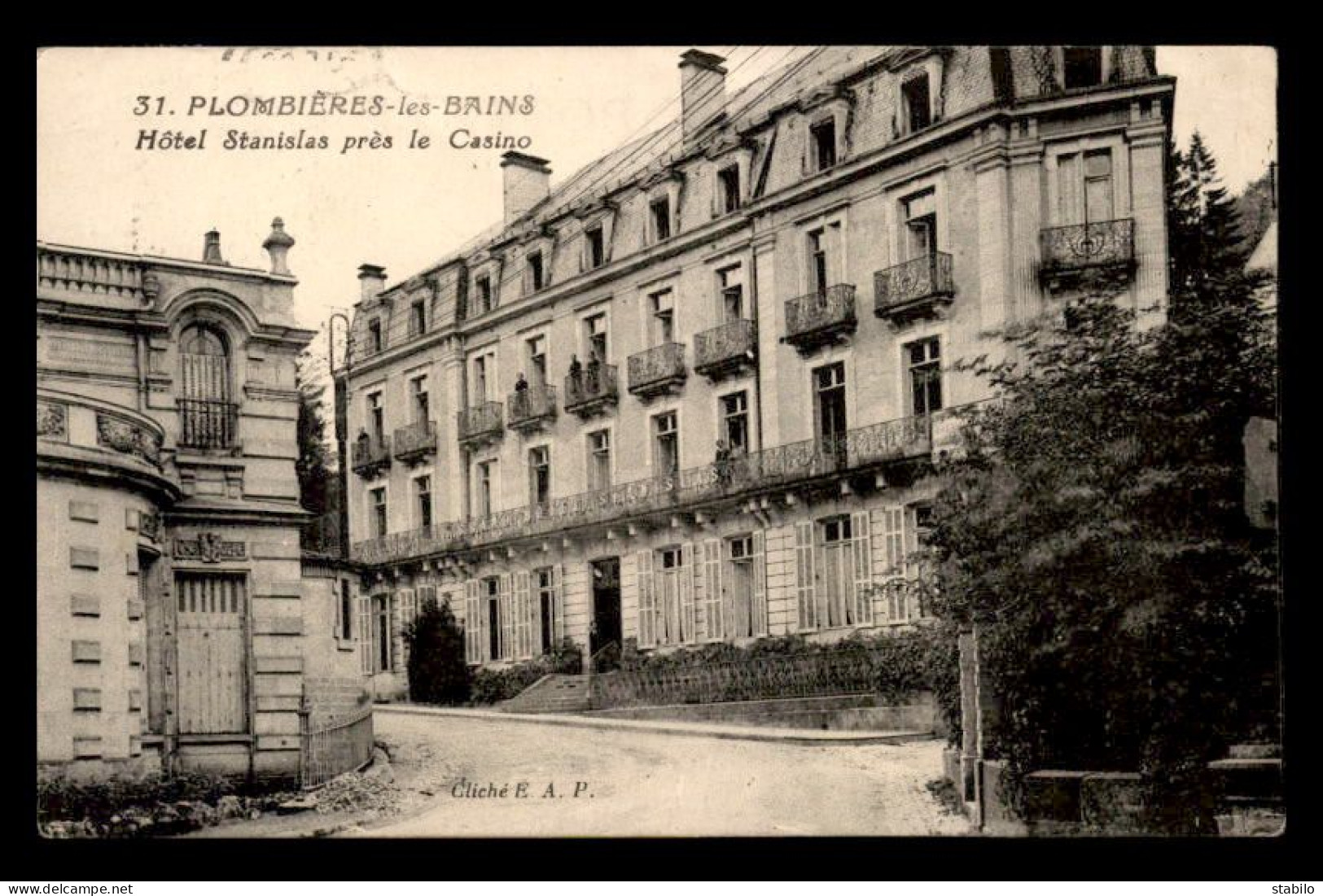 88 - PLOMBIERES-LES-BAINS - HOTEL STANISLAS - Plombieres Les Bains