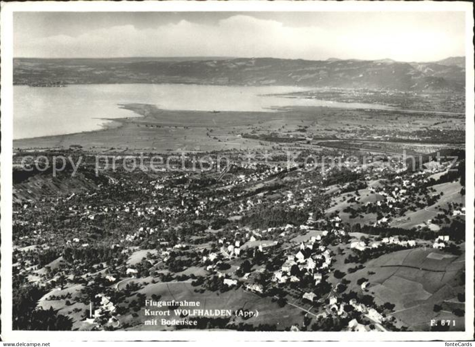 11622010 Wolfhalden AR Bodensee Fliegeraufnahme Wolfhalden - Otros & Sin Clasificación