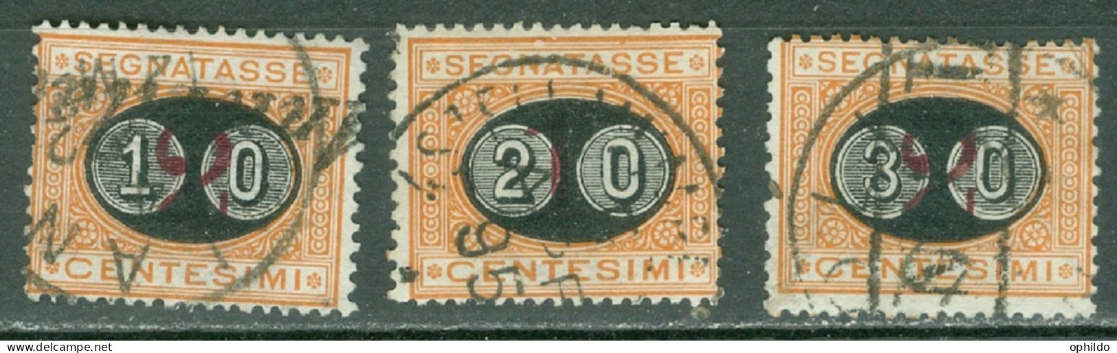 Italie   Taxe  Sassone   17/19  Ob  TB   - Postage Due