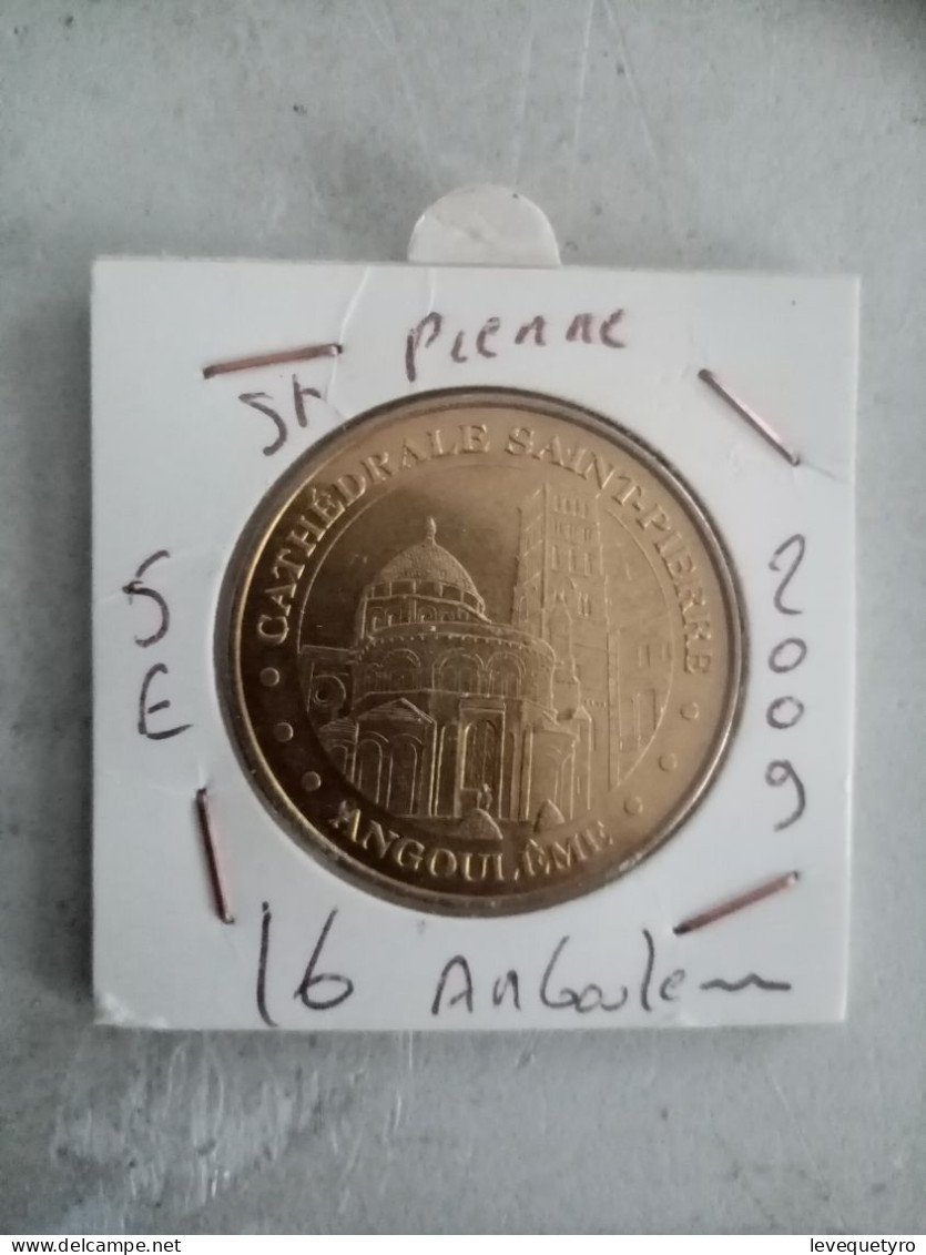Médaille Touristique Monnaie De Pais 15 Angoulème  Cathédrale 2009 - 2009
