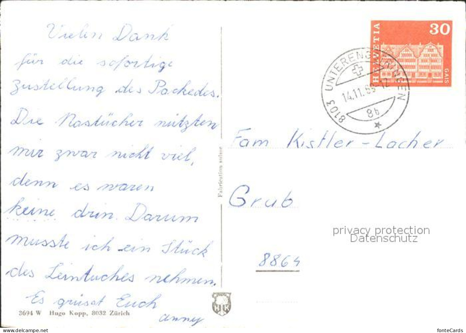 11621957 Fahr Kloster Baeuerinnenschule Unterengstringen - Autres & Non Classés