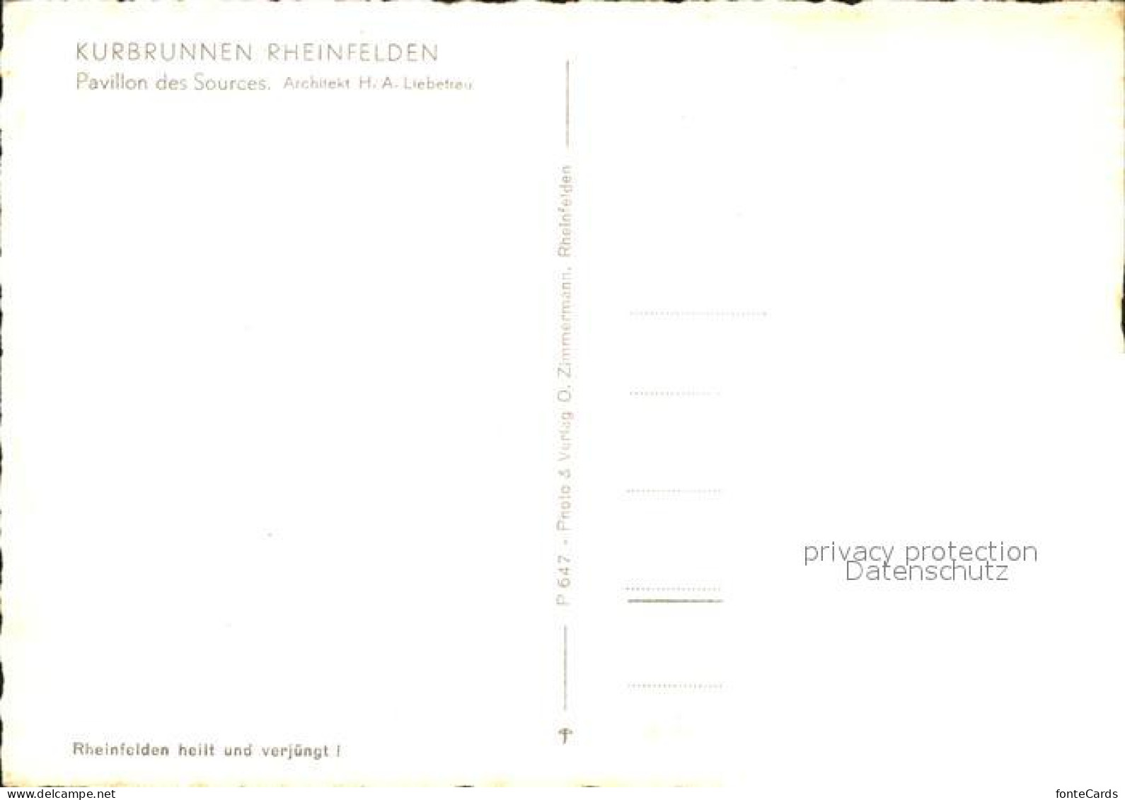 11621889 Rheinfelden AG Pavillon Des Sources Rheinfelden - Altri & Non Classificati
