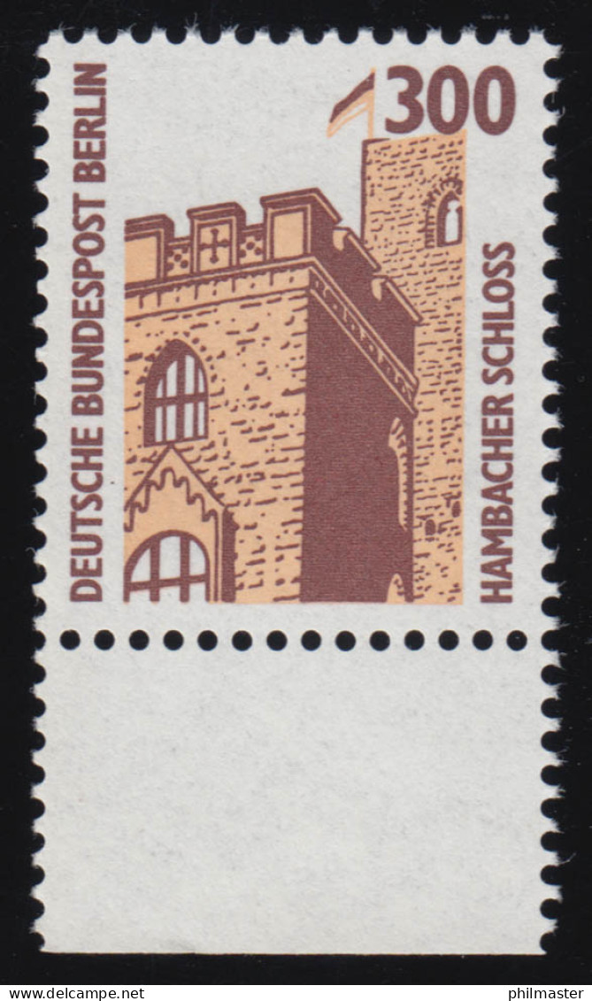 799 SWK 300 Pf Unterrand ** Postfrisch - Unused Stamps