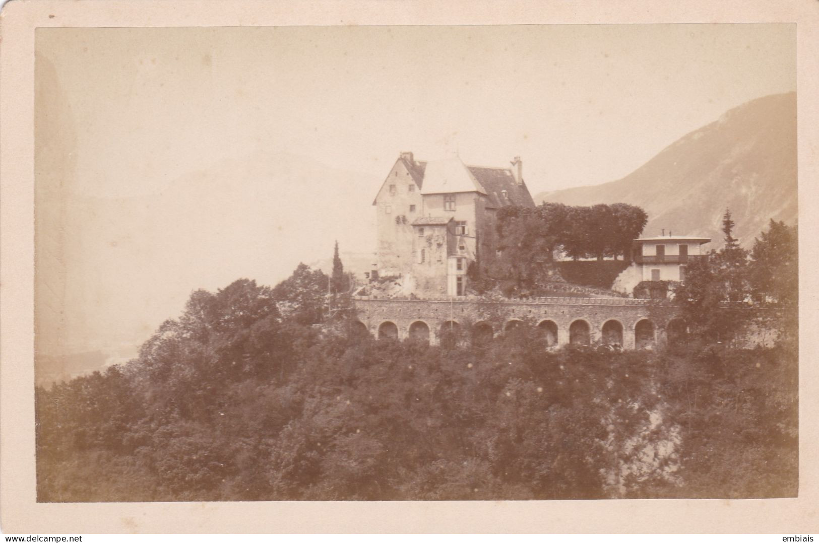 38 CORENC 1870/80  Château De BOUQUERON Près De Grenoble - Photographe Anonyme - Places