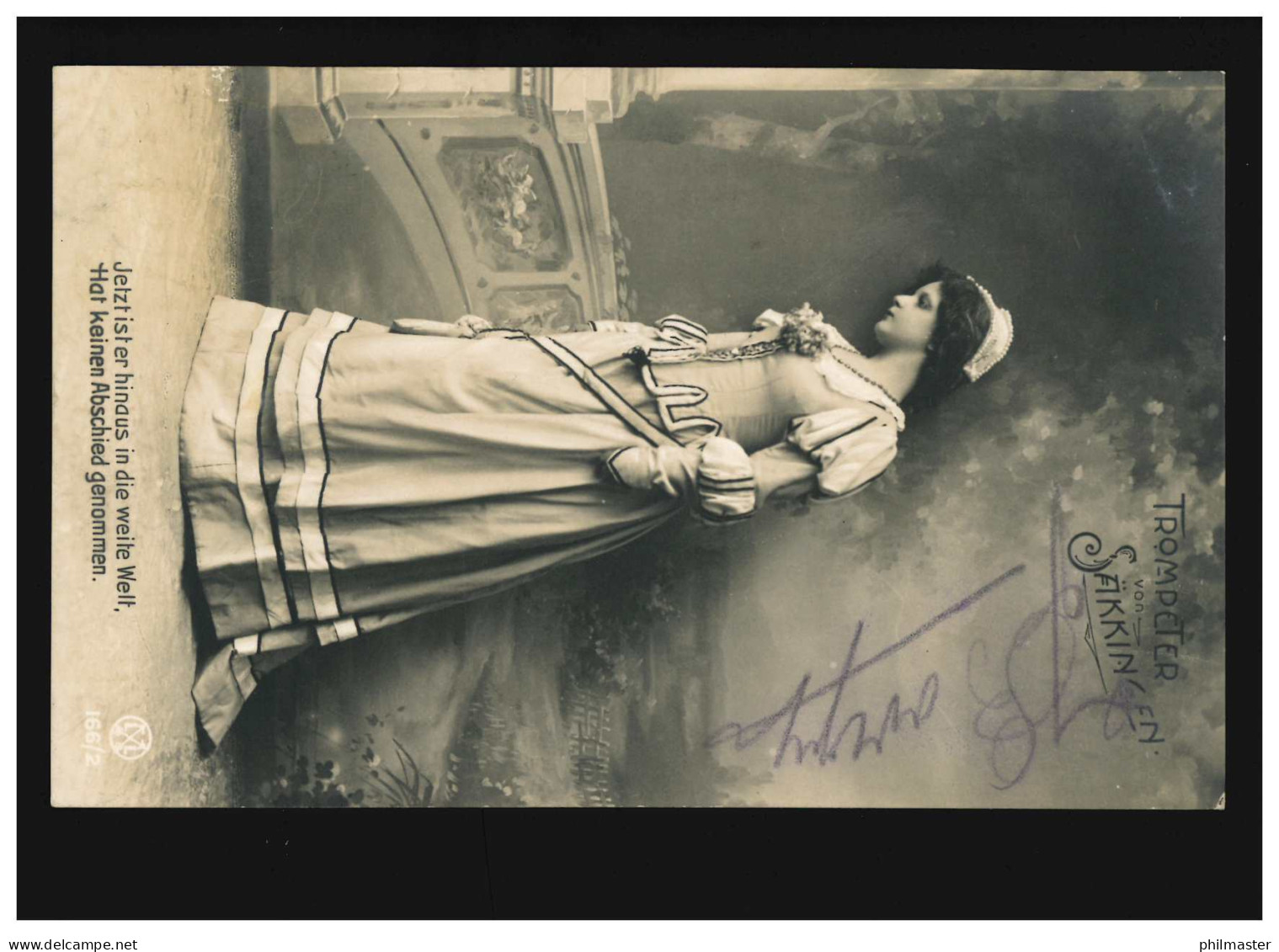 AK Frauen: Frau, Autogramm, Bühne, Trompeter Von Säkkingen, Cöln 15.02.1907 - Mode