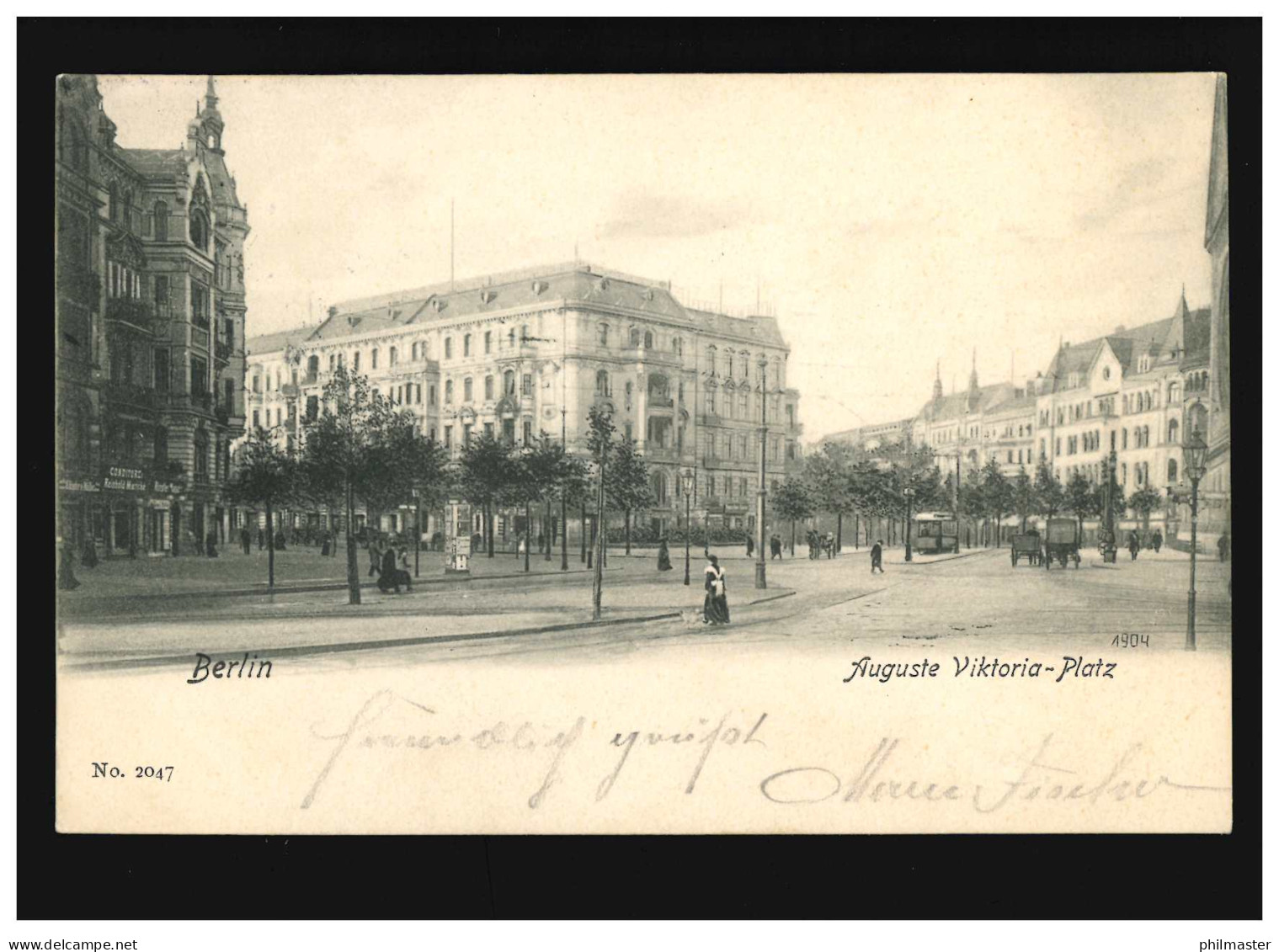 AK Berlin Auguste Viktoria Platz, Berlin 23.03.1905 - Otros & Sin Clasificación