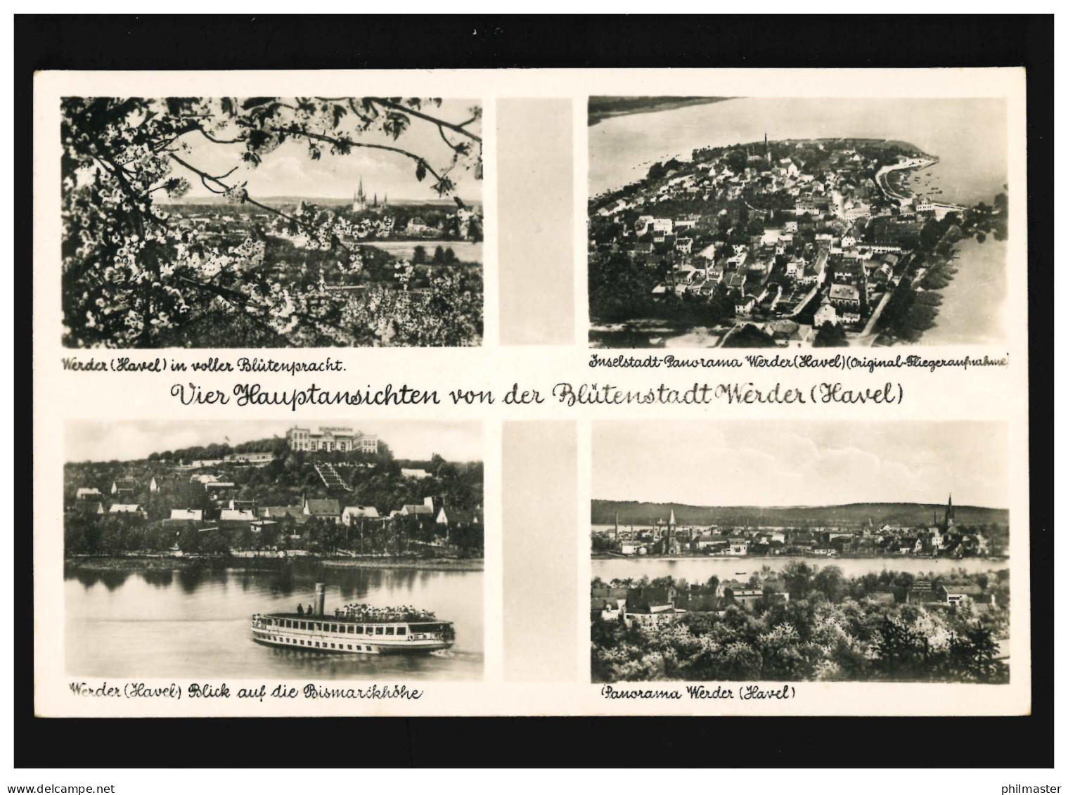 AK Werder Havel, Bismarckhöhe, Inselstadt, Feldpost, Werder (Havel) 7.4.1941 - Andere & Zonder Classificatie