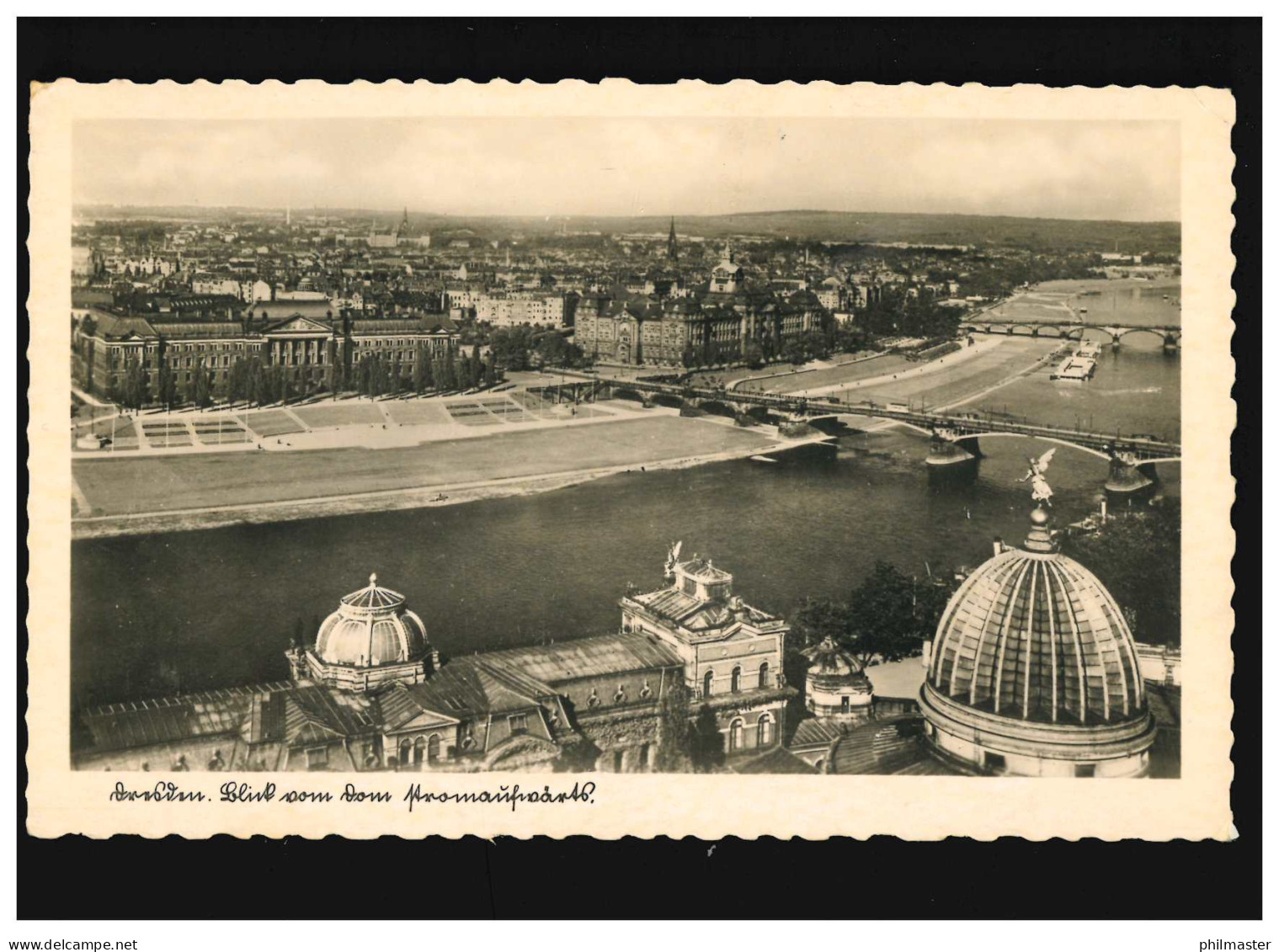 AK Dresden, Blick Vom Dom, Feldpost, Dresden 30.11.1940 - Andere & Zonder Classificatie