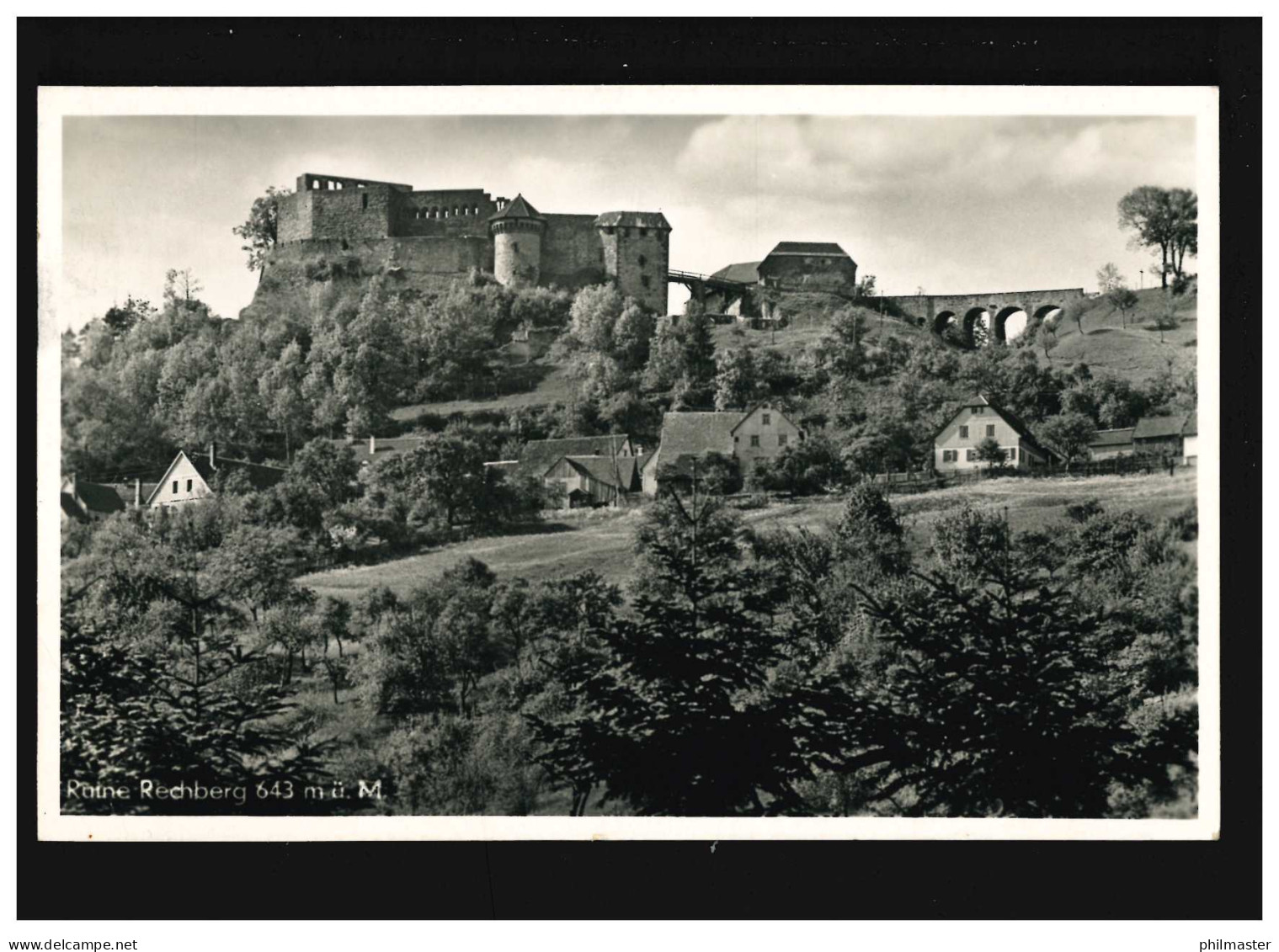 AK Ruine Rechberg Württemberg, Feldpost, Rechberg 30.6.1941 - Altri & Non Classificati