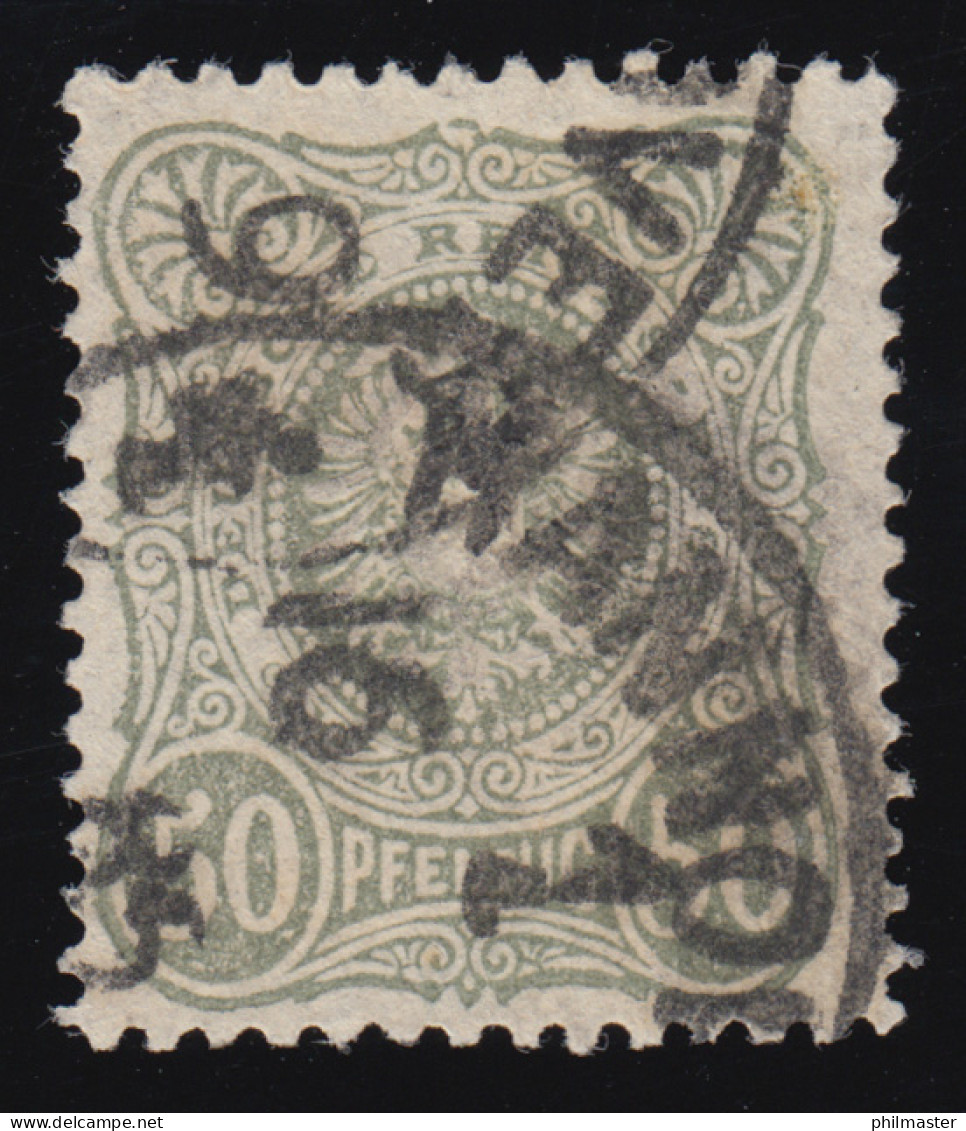 44b V Reichsadler Mit PLF V Gebrochene Spitze Oben, Gestempelt, Signiert ZENKER - Variétés & Curiosités