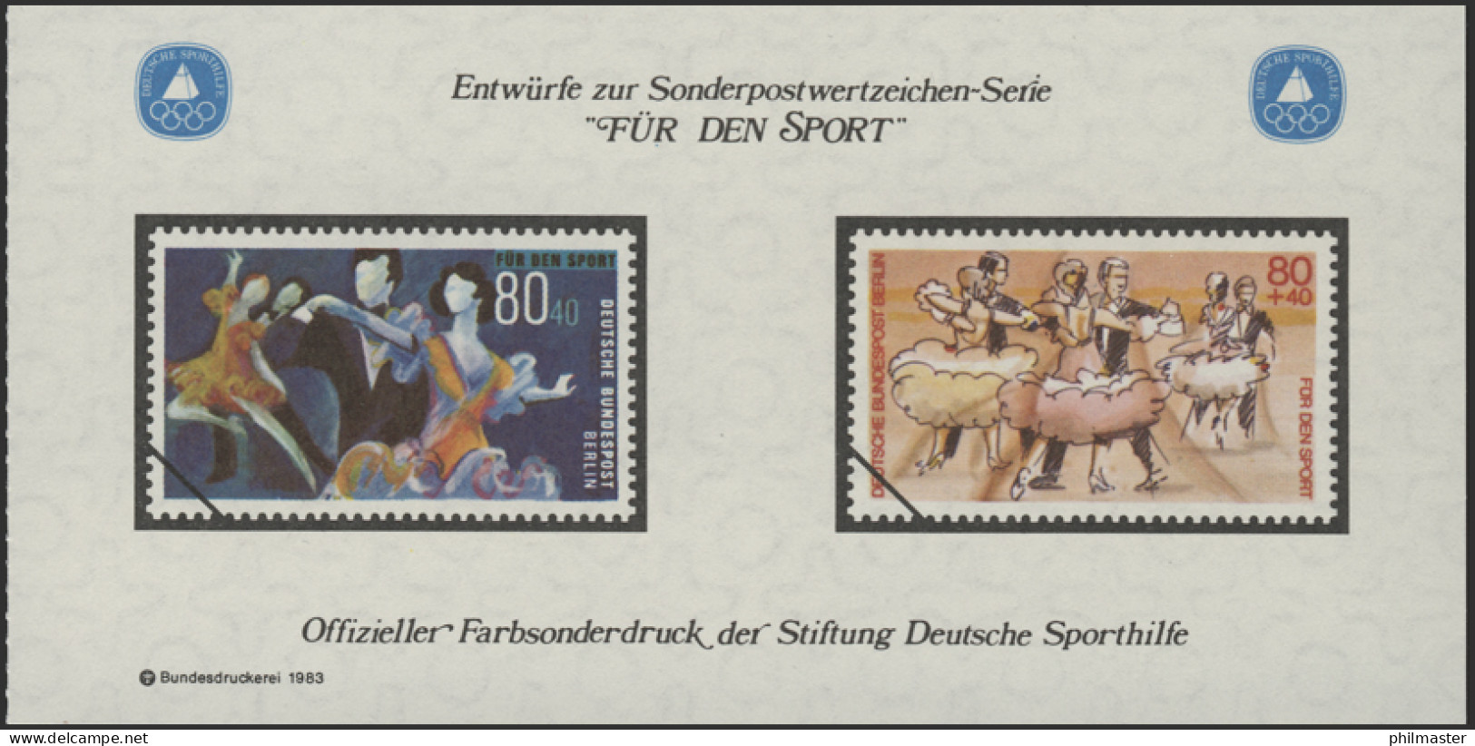 Sporthilfe Sonderdruck Aus Berlin-MH Tanzen 1983 - Autres & Non Classés
