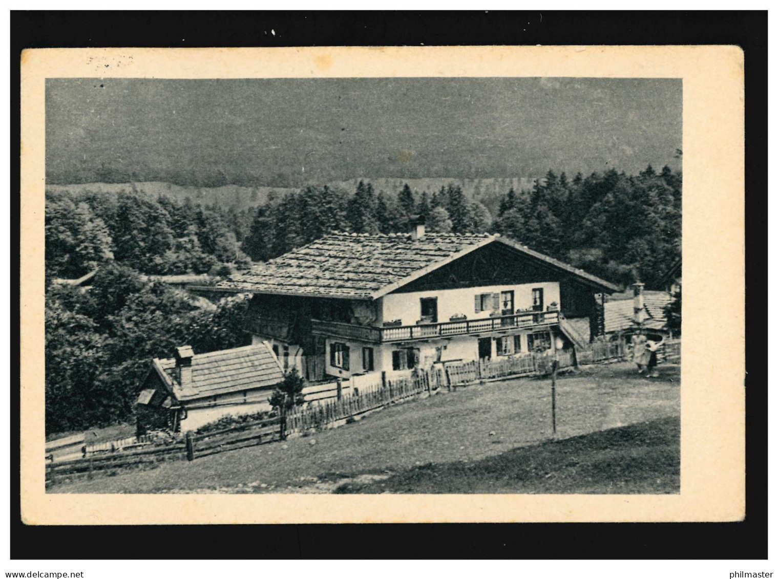 Landwirtschaft Bauernhof Berge Alm Weide Zaun Landschaft, Neugersdorf 23.7.1943 - Autres & Non Classés