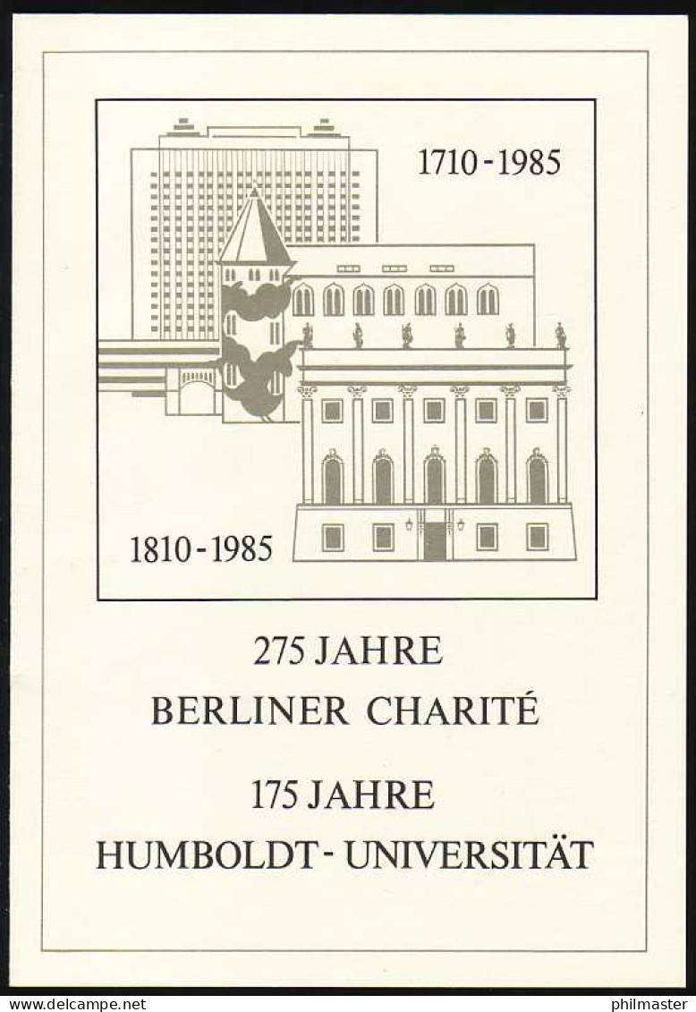 2980-2981 Humboldt-Universität 1985 Amtliches ETB 2/85 - Autres & Non Classés