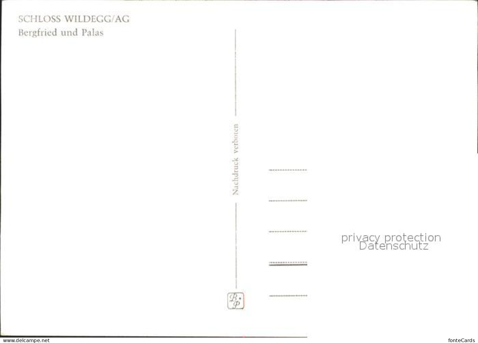 11621825 Wildegg Bergfried Palas Wildegg - Autres & Non Classés