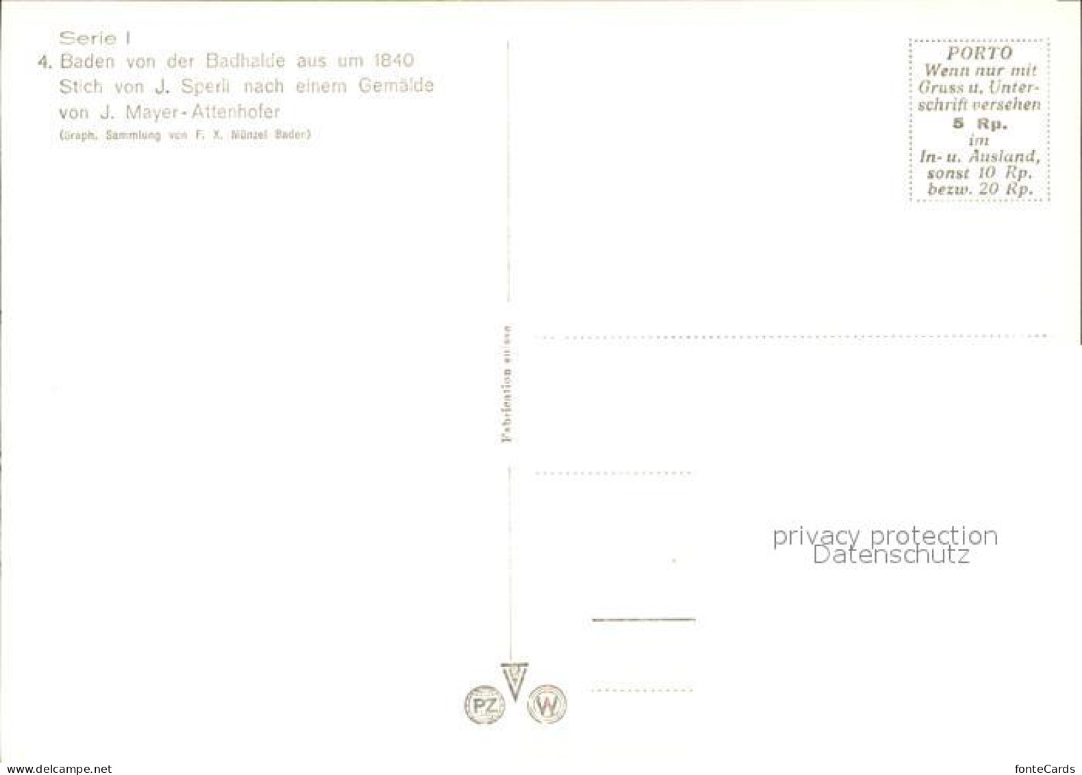11621814 Baden AG Badhalde Kuenstlerkarte Baden - Otros & Sin Clasificación