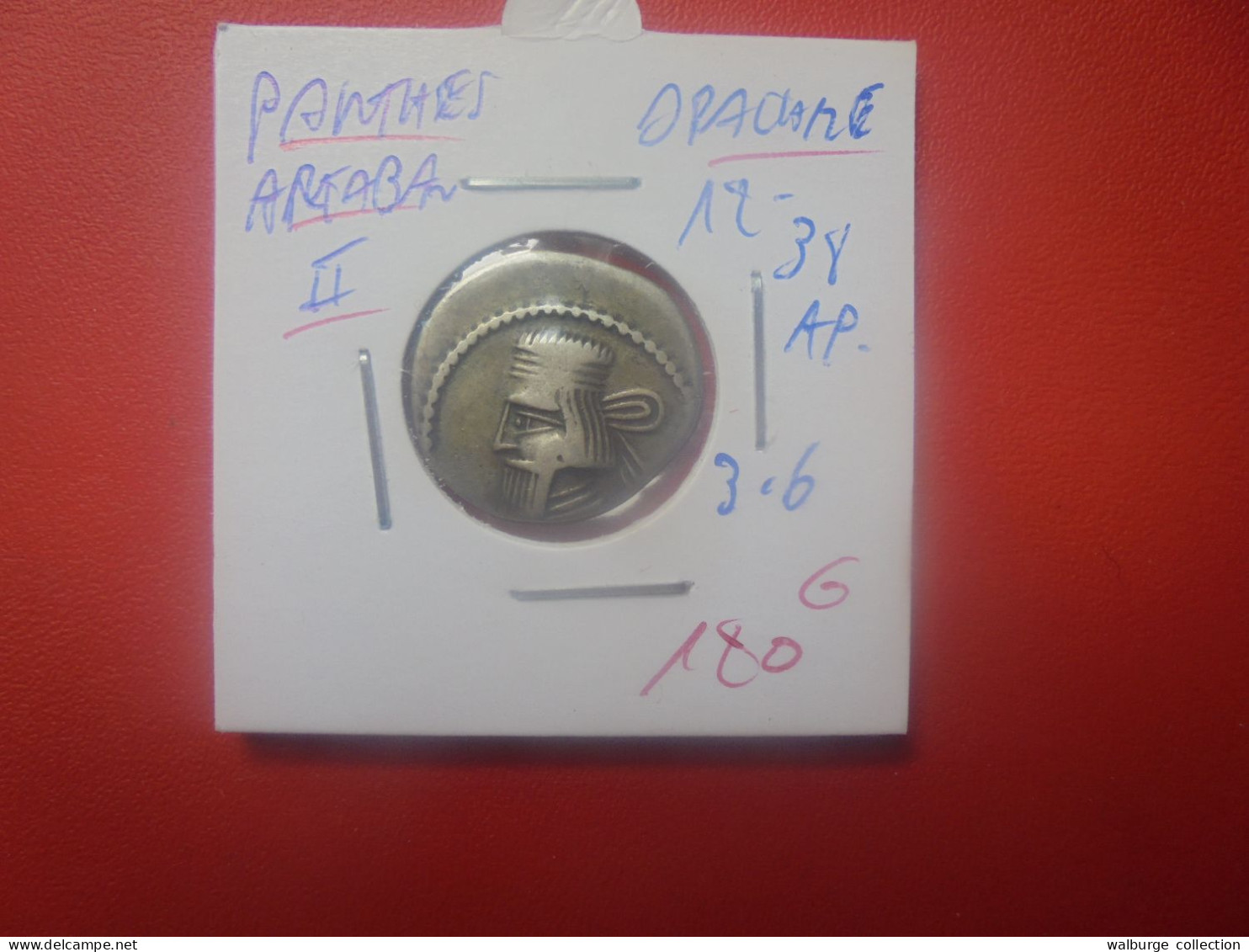 PARTHES ARTABAN II (+12 à +38) DRACHME ARGENT (3,6 Gr) (A.2) - Griechische Münzen