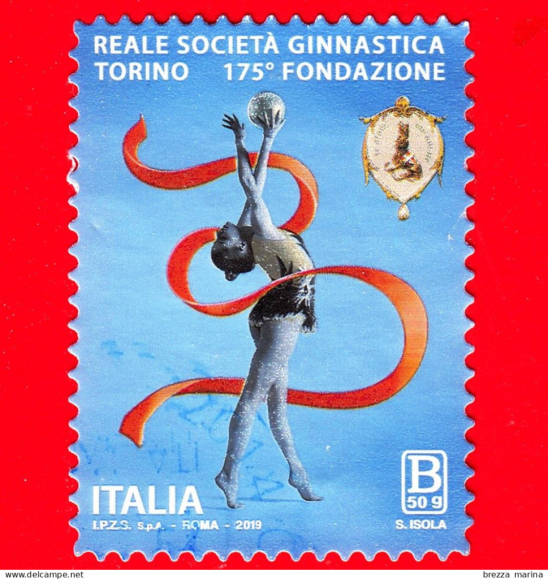 ITALIA - Usato - 2019 - 175 Anni Della Reale Società Ginnastica Torino - Sport - B 50 G - 2011-20: Afgestempeld