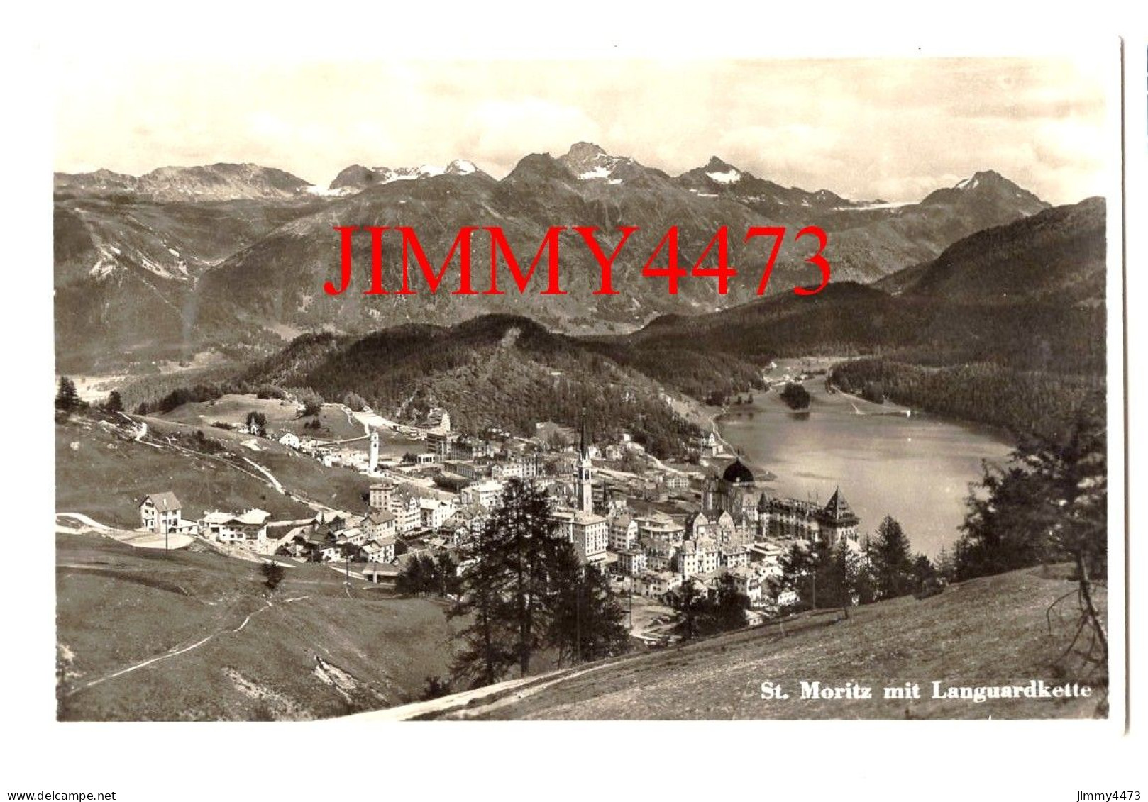 St. Moritz Mit Languardkette - GR Grisons - N° 8306 - Photoglob-Wehrli & Vouga & Co A. G. Zurich - Saint-Moritz
