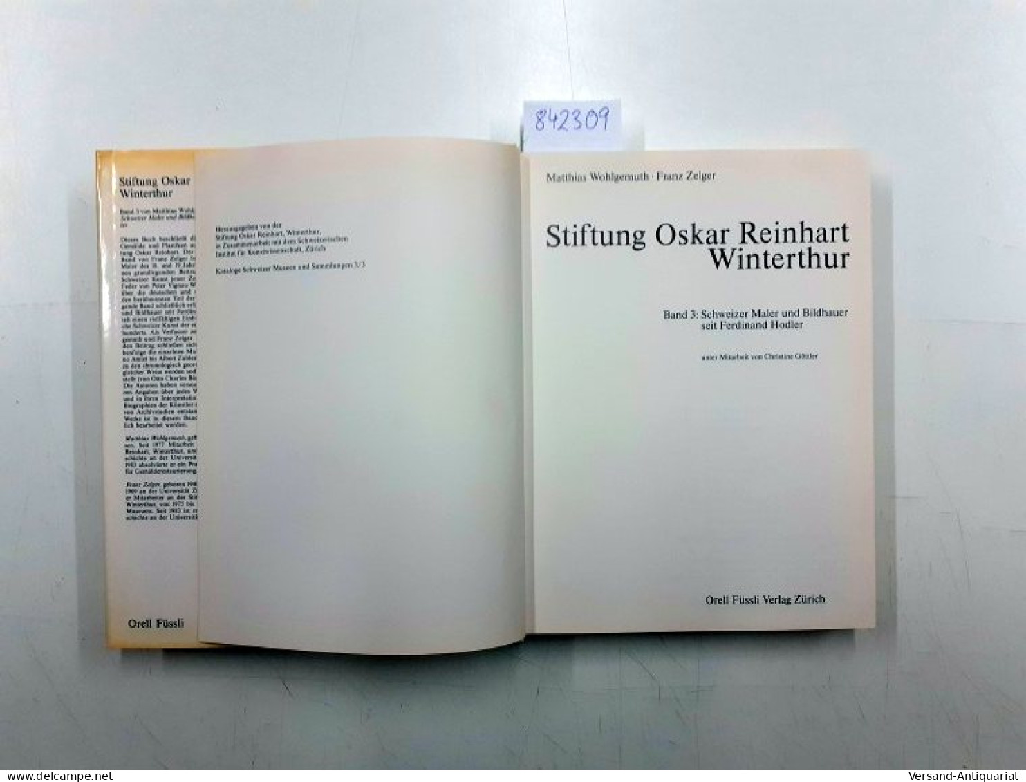 Stiftung Oskar Reinhart Winterthur, Schweizer Maler Und Bildhauer Seit Ferdinand Hodler - Sonstige & Ohne Zuordnung