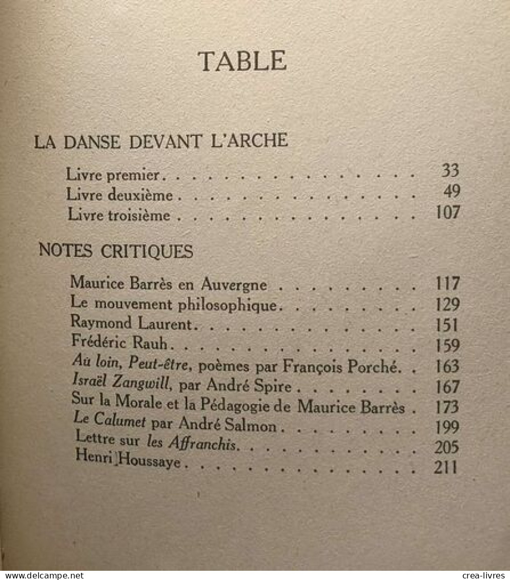 La Danse Devant L'arche - 8e éd - Other & Unclassified