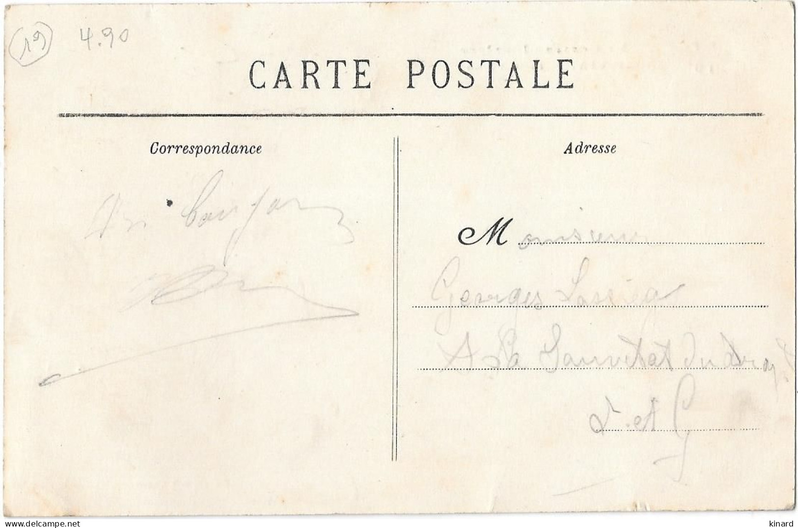 CPA .  BUGEAT    LA FONT BASSE .1913 TBE SCAN - Altri & Non Classificati
