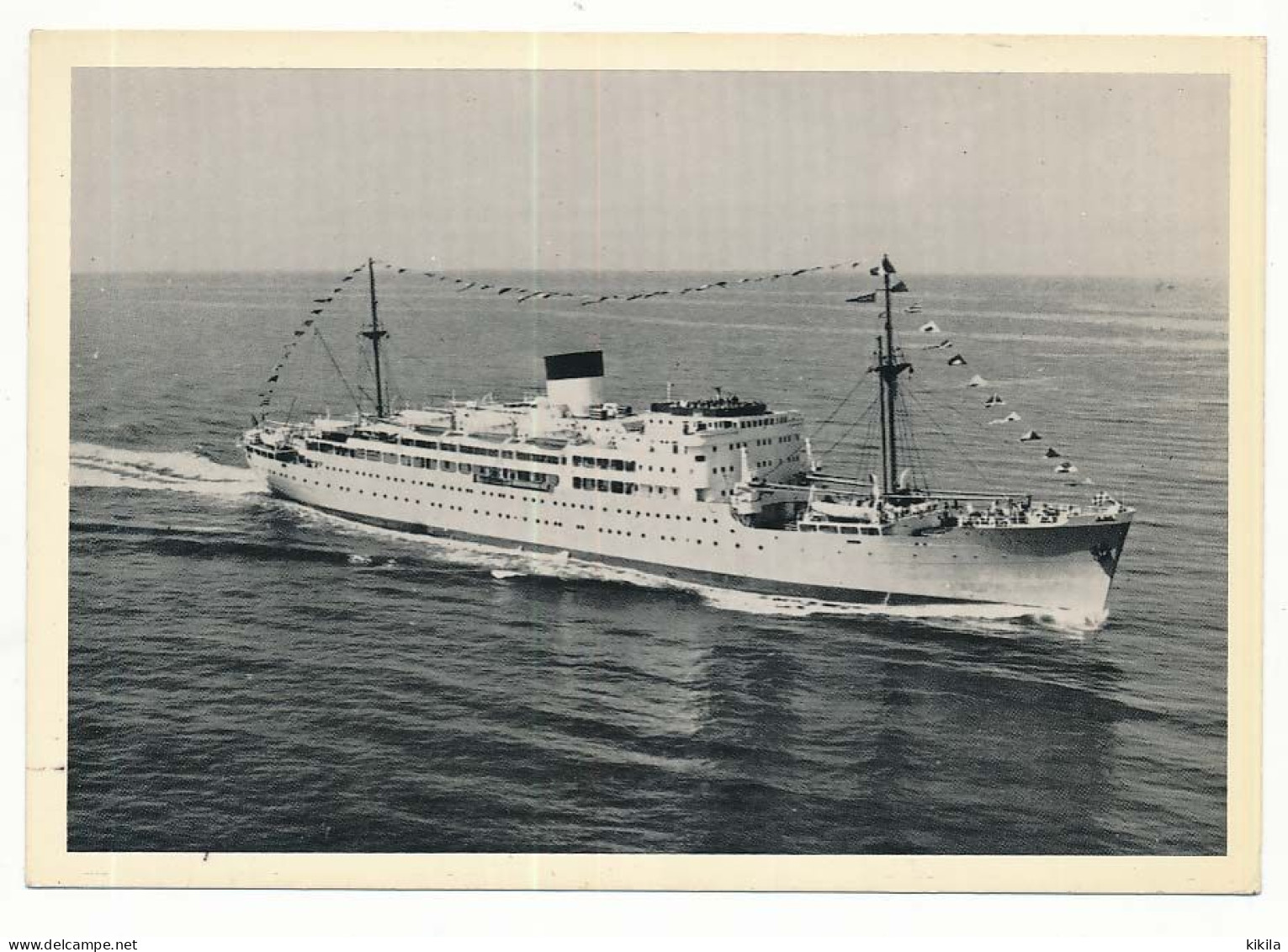 CPSM 10.5 X 15 Paquebot "FOCH" Cie De Navigation Fraissinet Et Cyprien Fabre Ligne De La Côte Occidentale D'Afrique - Steamers