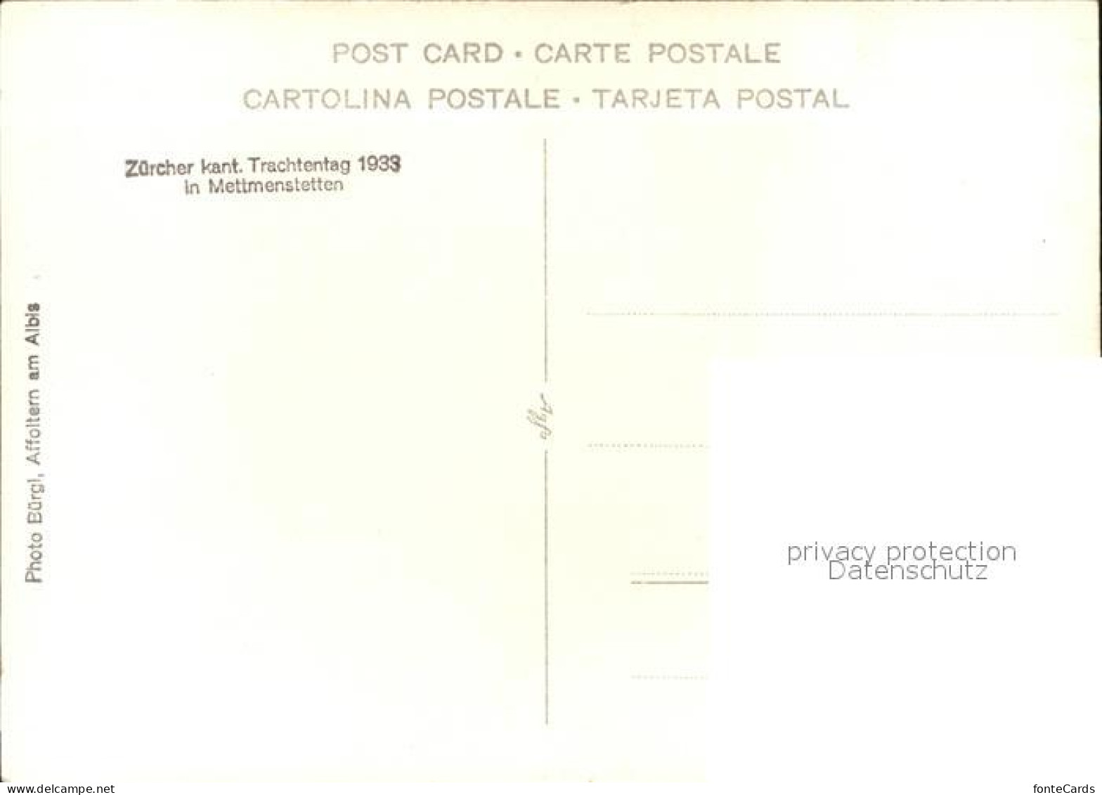 11621660 Mettmenstetten Zuercher Kant Trachtentag Mettmenstetten - Other & Unclassified