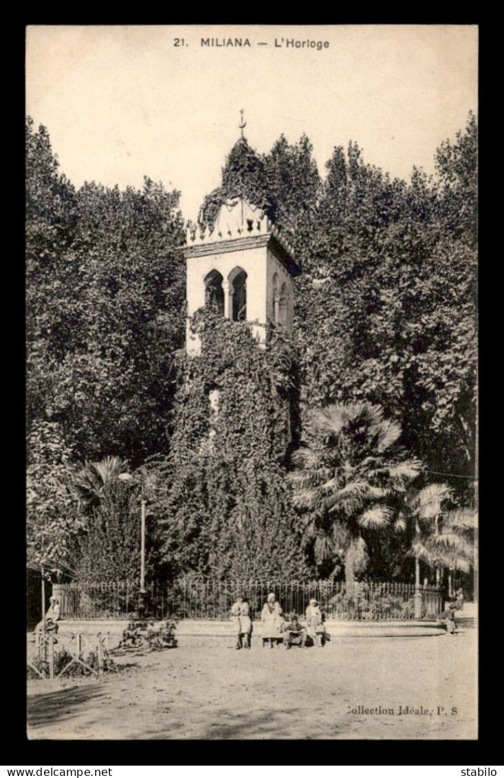 ALGERIE - MILIANA - L'HORLOGE - Sonstige & Ohne Zuordnung