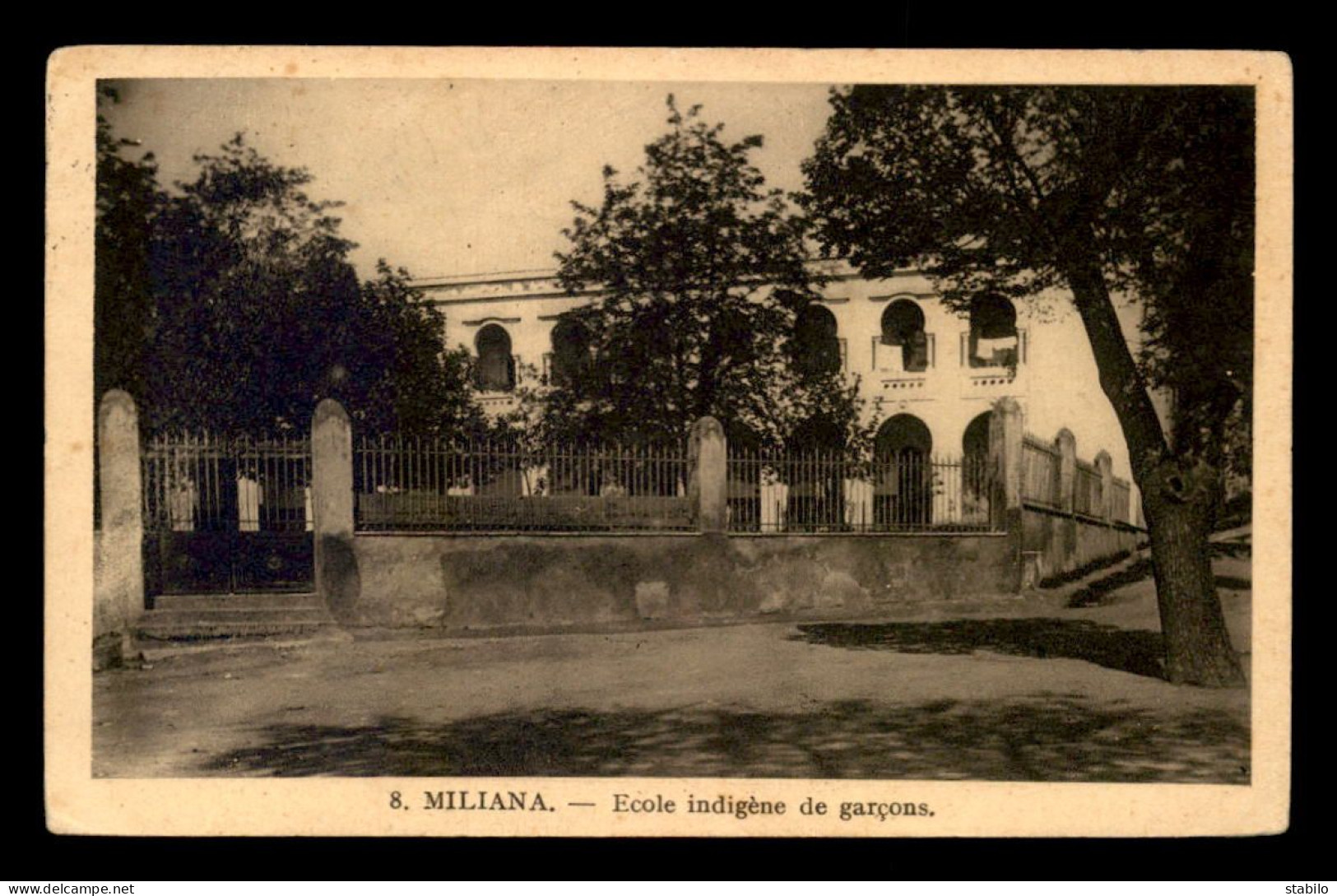 ALGERIE - MILIANA - ECOLE INDIGENE DE GARCONS - Autres & Non Classés