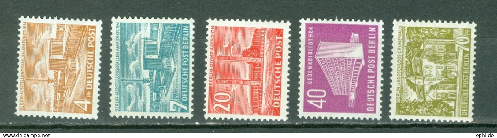 Berlin Yvert 98/102 * * TB  Cote   300 Euro - Unused Stamps