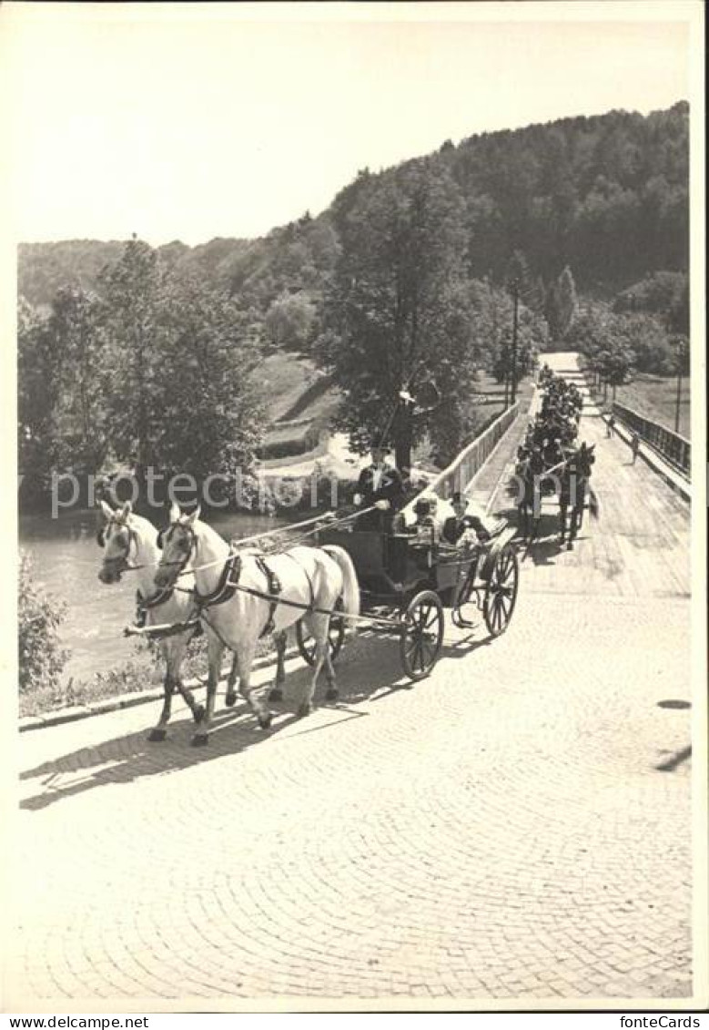 11621547 Frauenfeld Hochzeitskutsche Mit Hochzeitsgaesten In Pferdekutschen Frau - Other & Unclassified